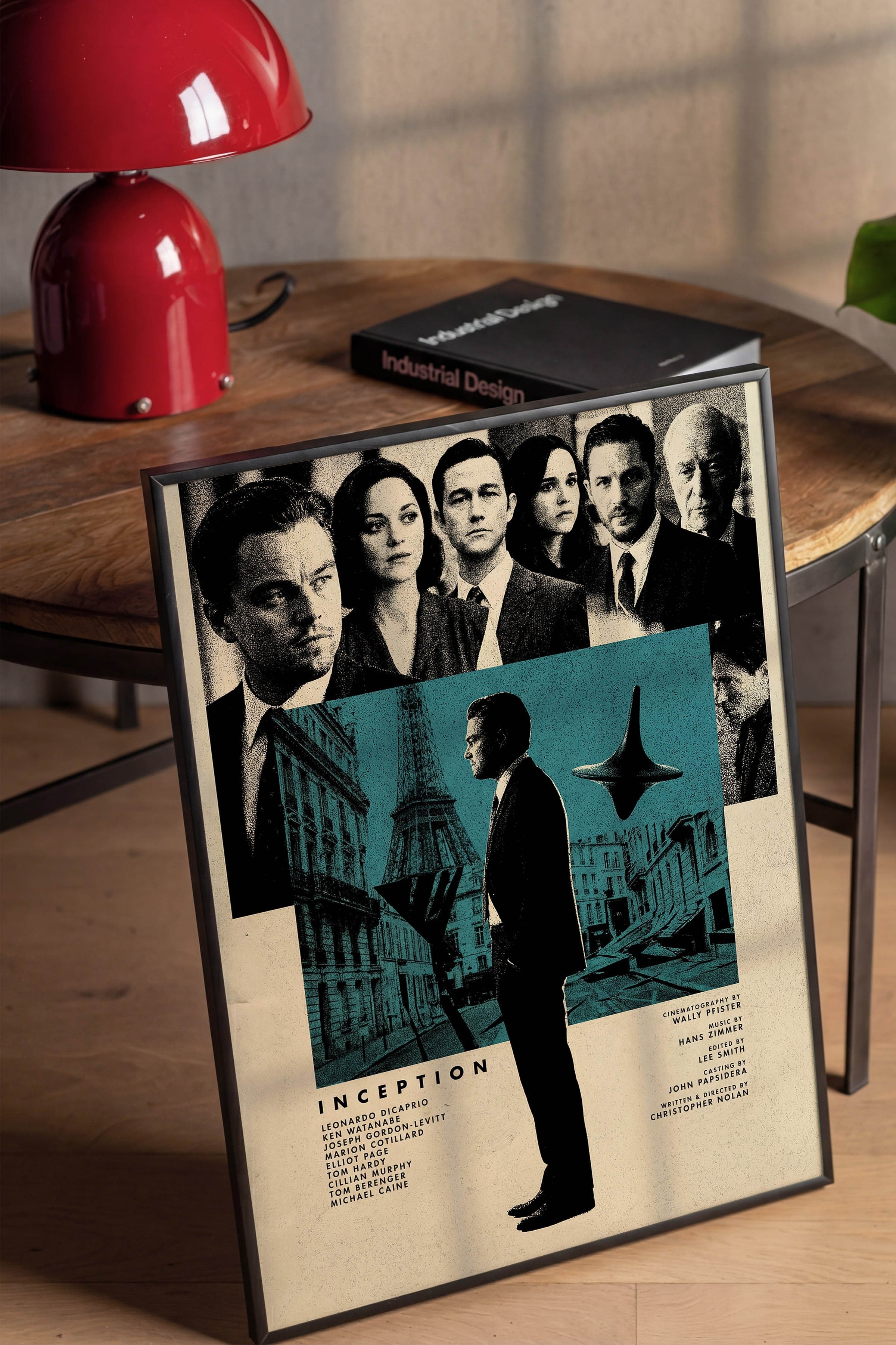 Inception Siyah Çerçeveli Poster, Sinema ve Dizi Tablo, Film Dizi Afişleri NO:112805