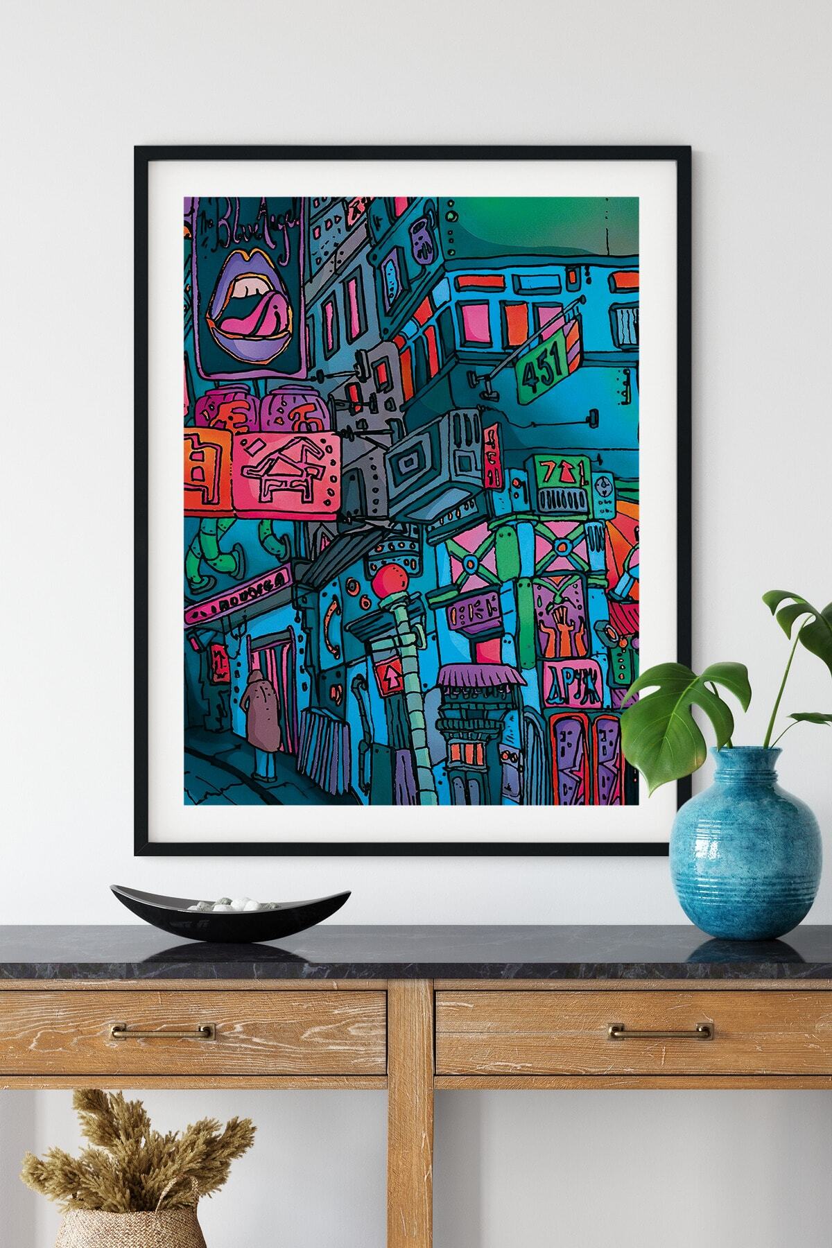 Indie Poster - Yatak Odası, Oturma Odası Ve Duvar Dekoru Tablo - Çerçevesiz