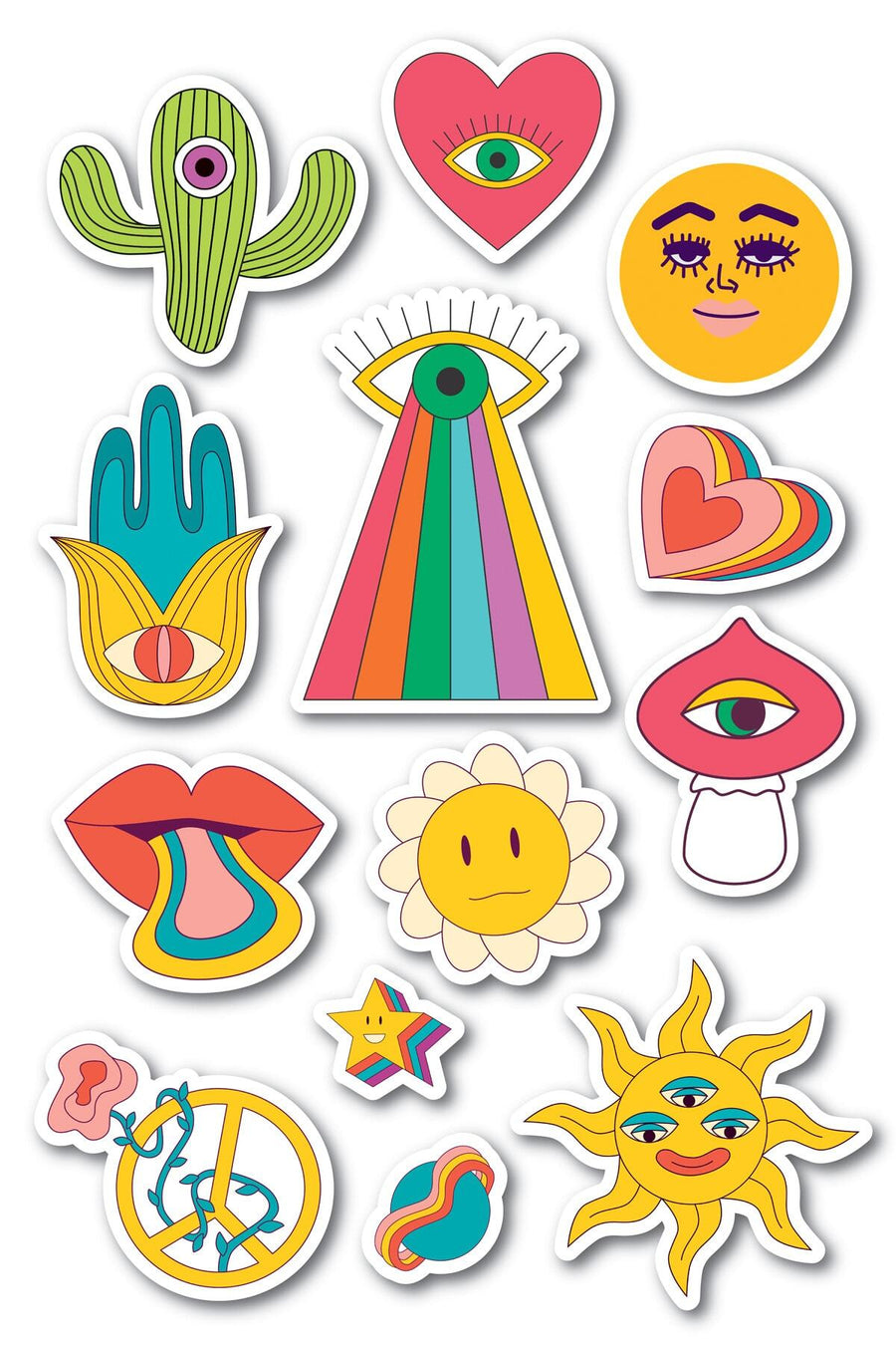 Indie Temalı Sticker Seti - 13 Adet Etiket Seti- Telefon, Tablet, Defter Laptop Uyumlu Etiket