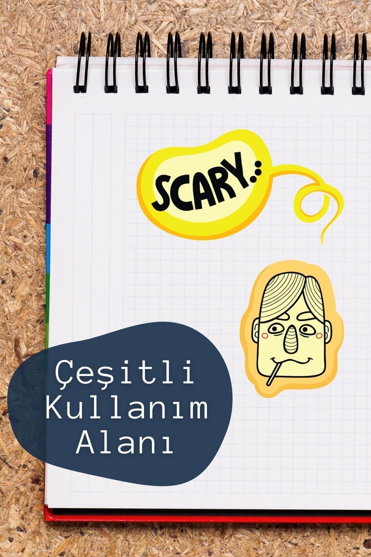 Indie Temalı Sticker Seti - 16 Adet Etiket Seti- Telefon, Tablet, Defter Laptop Uyumlu Etiket