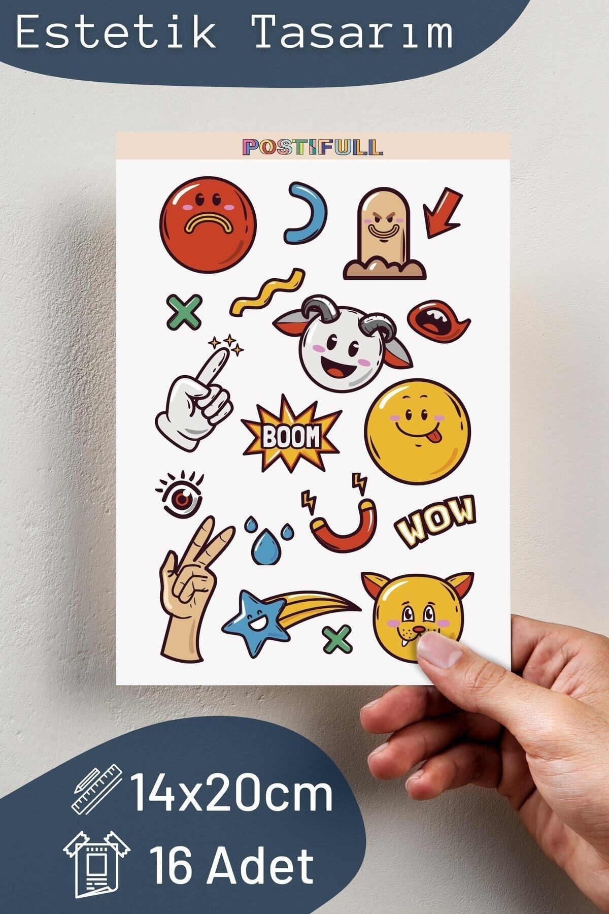 Indie Temalı Sticker Seti - 19 Adet Etiket Seti- Telefon, Tablet, Defter Laptop Uyumlu Etiket