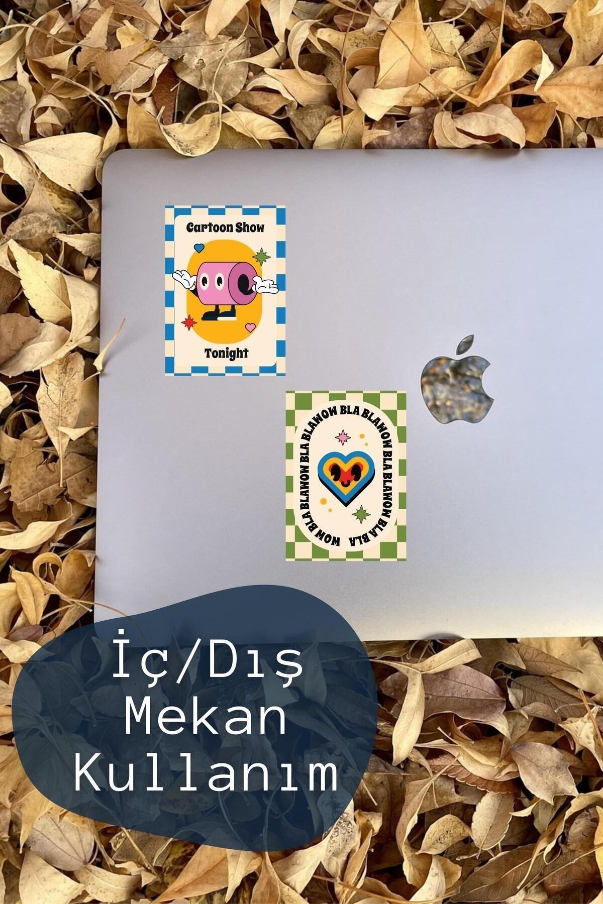 Indie Temalı Sticker Seti - 4 Adet Etiket Seti- Telefon, Tablet, Defter Laptop Uyumlu Etiket