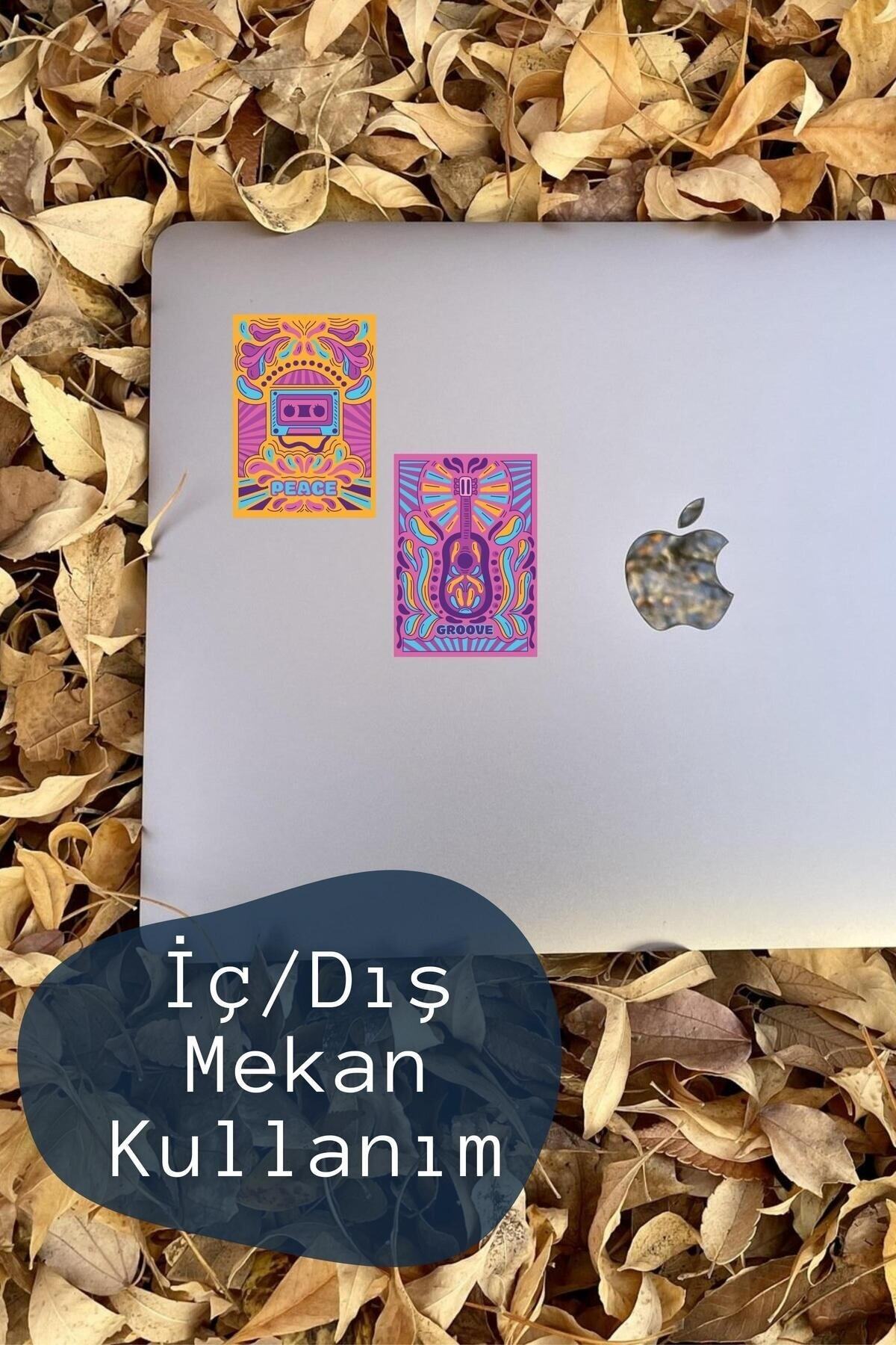 Indie Temalı Sticker Seti - 4 Adet Etiket Seti- Telefon, Tablet, Defter Laptop Uyumlu Etiket
