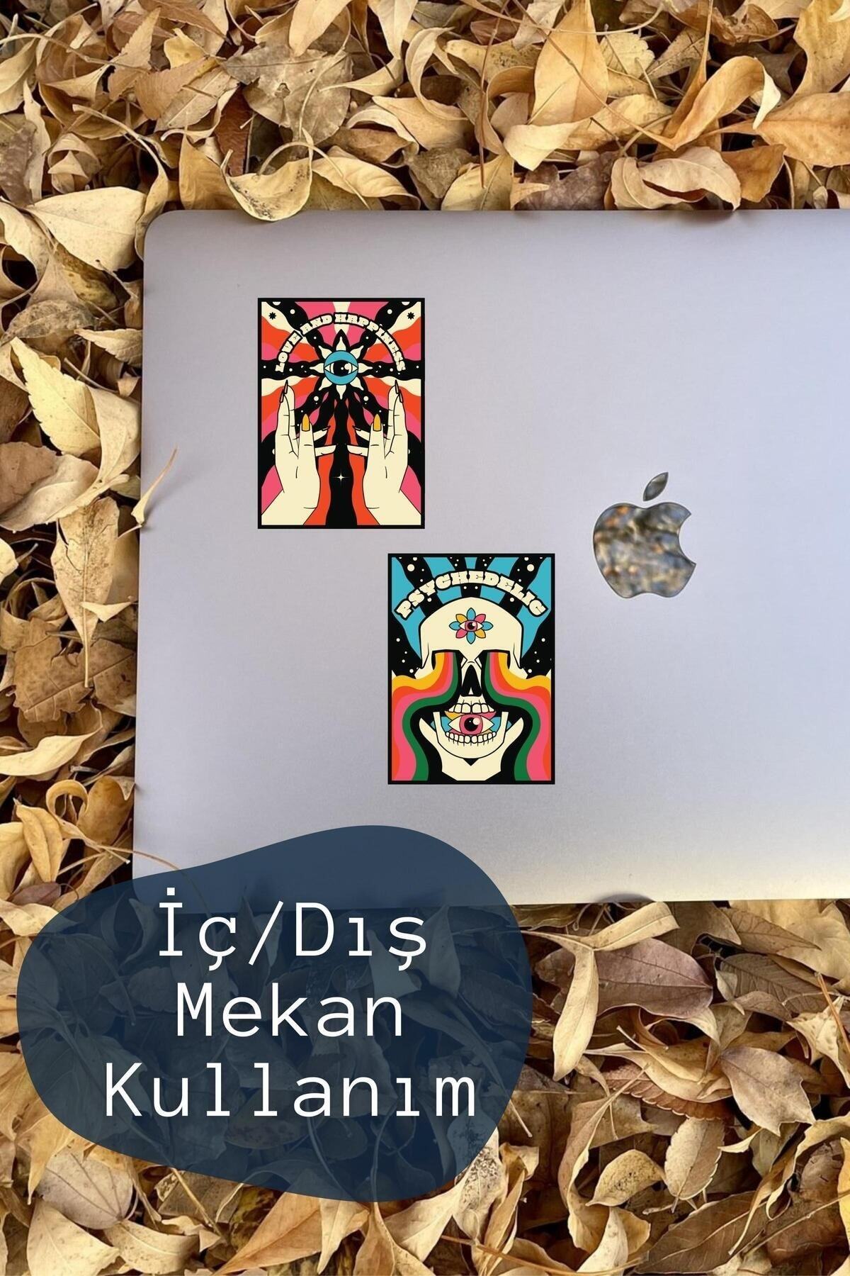 Indie Temalı Sticker Seti - 6 Adet Etiket Seti- Telefon, Tablet, Defter Laptop Uyumlu Etiket