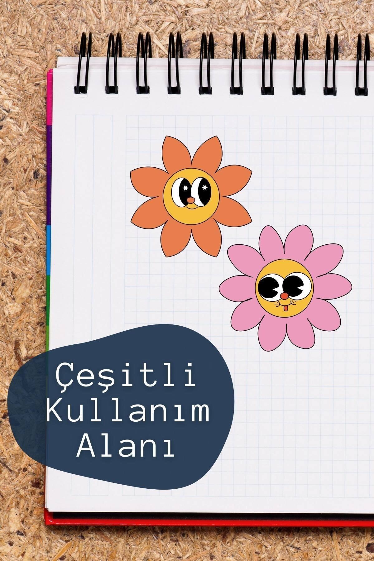 Indie Temalı Sticker Seti - 6 Adet Etiket Seti- Telefon, Tablet, Defter Laptop Uyumlu Etiket