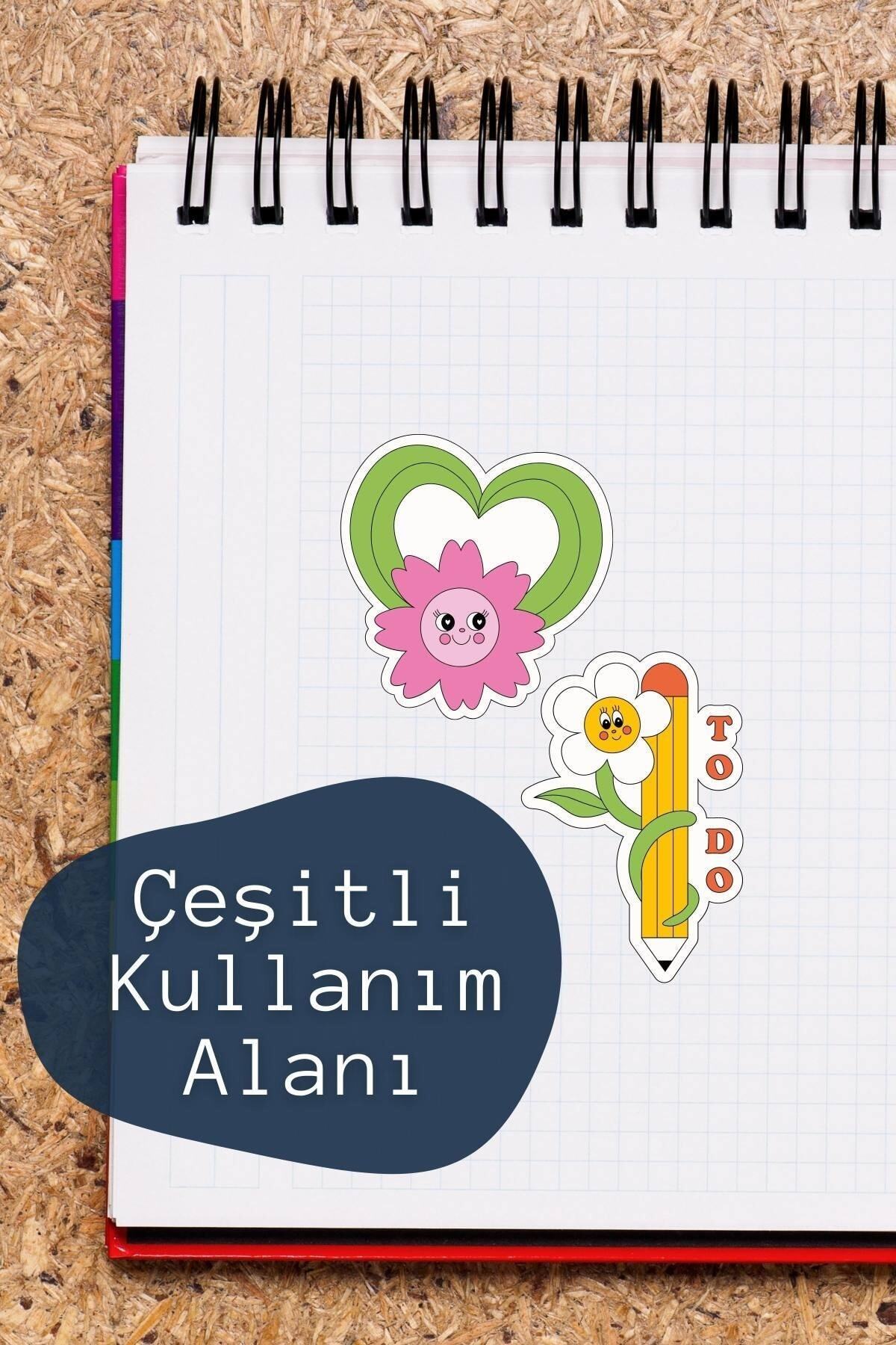 Indie Temalı Sticker Seti - 6 Adet Etiket Seti- Telefon, Tablet, Defter Laptop Uyumlu Etiket