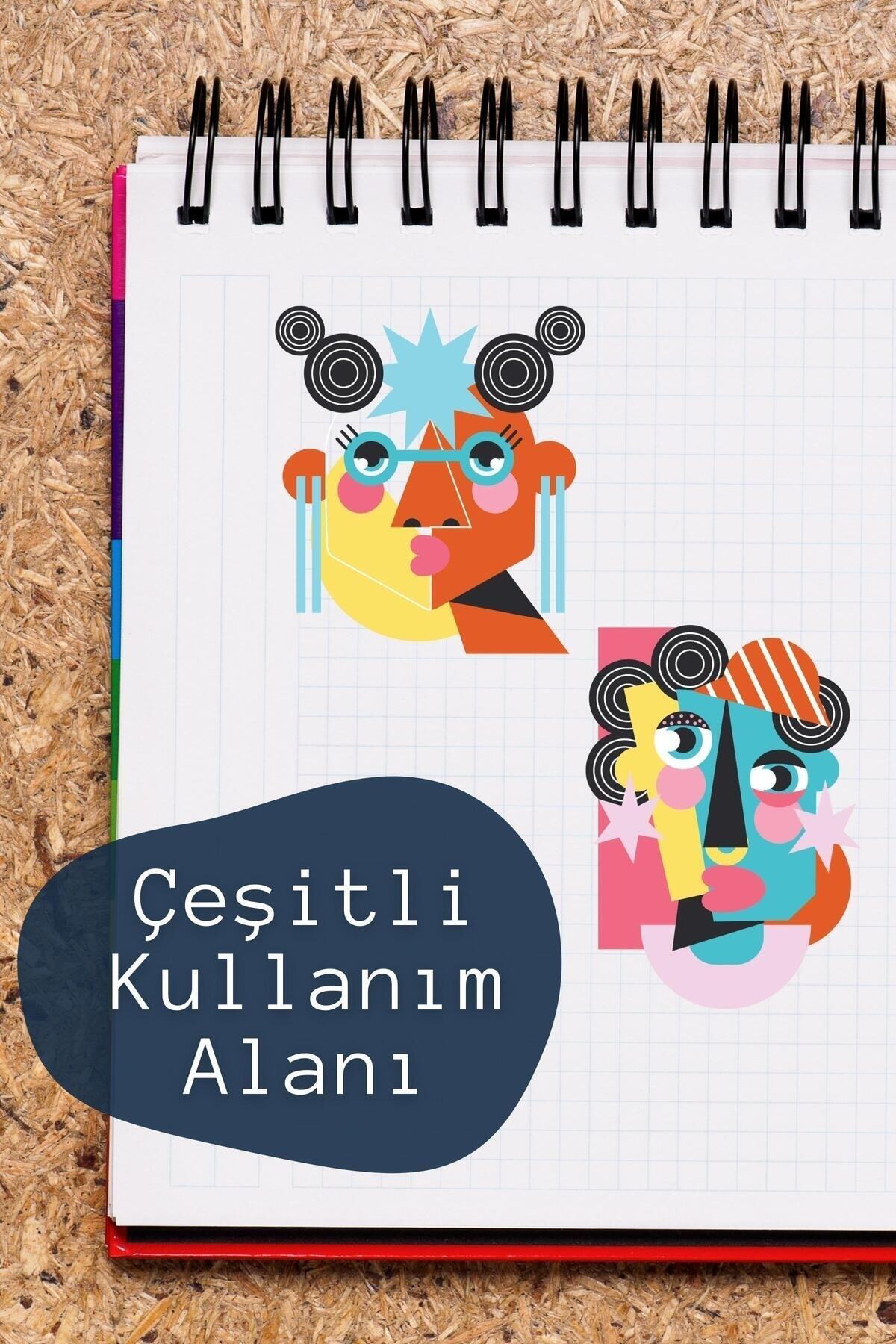 Indie Temalı Sticker Seti - 8 Adet Etiket Seti- Telefon, Tablet, Defter Laptop Uyumlu Etiket