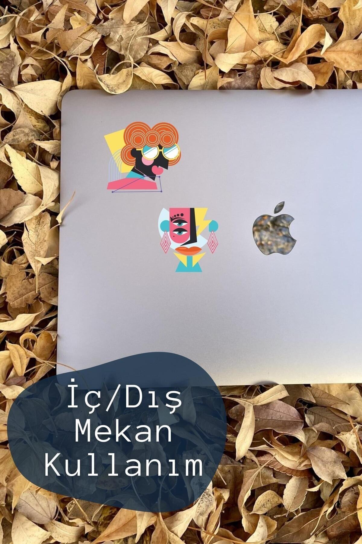 Indie Temalı Sticker Seti - 8 Adet Etiket Seti- Telefon, Tablet, Defter Laptop Uyumlu Etiket
