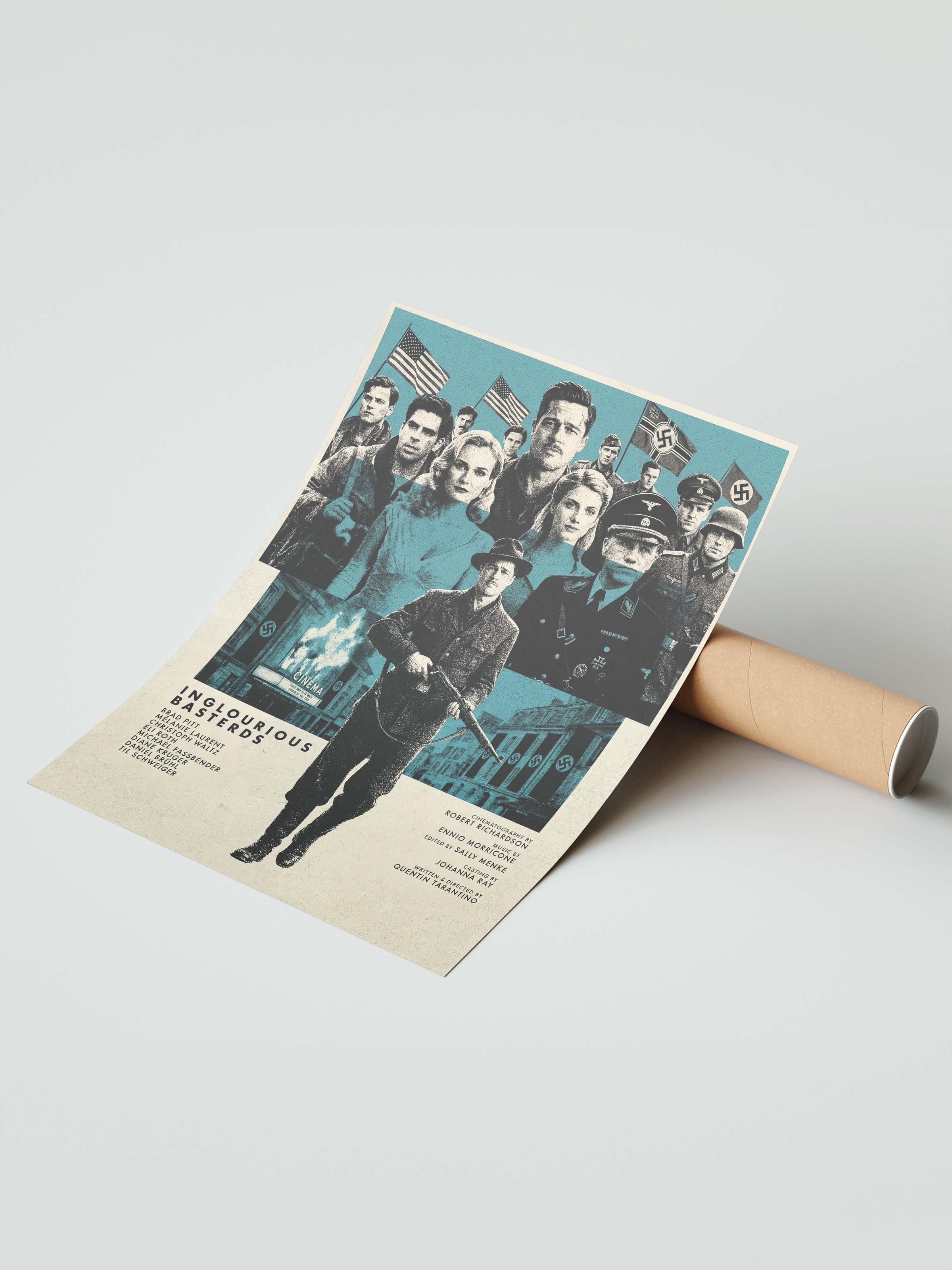 Inglourious Basterds Posteri, Sinema ve Dizi Tablo Posterleri, Film Dizi Afişleri NO:112832