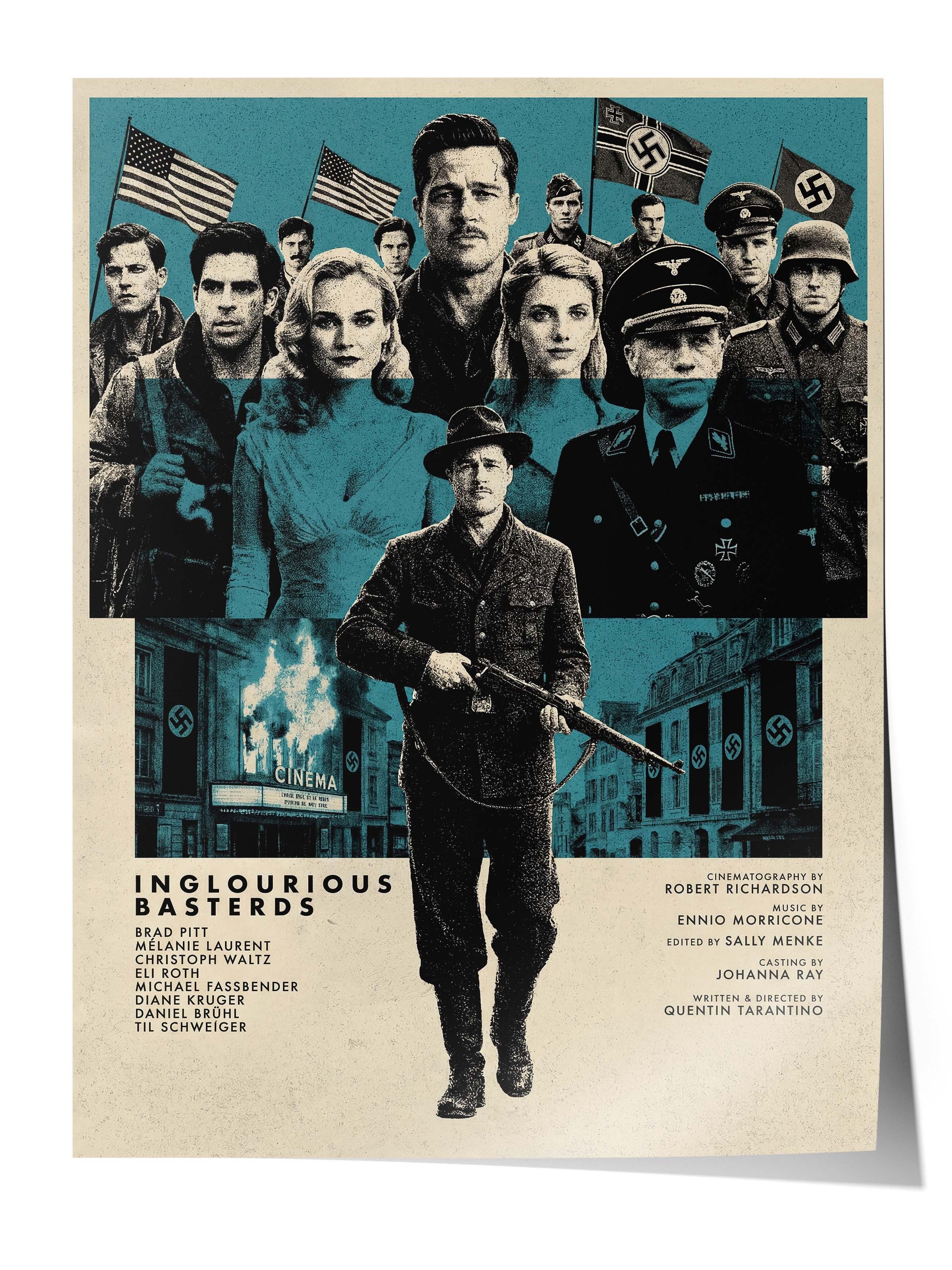 Inglourious Basterds Posteri, Sinema ve Dizi Tablo Posterleri, Film Dizi Afişleri NO:112832