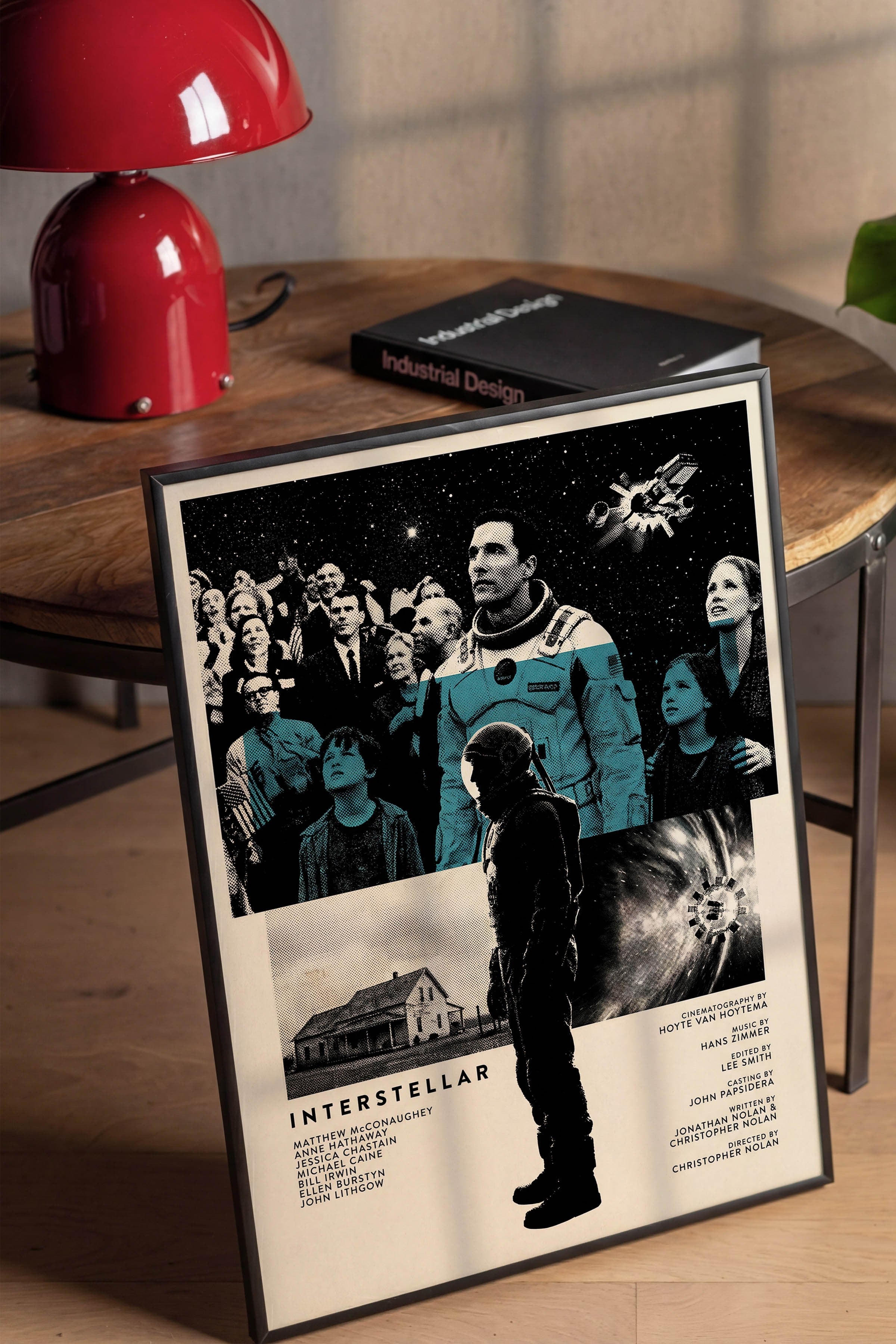 Interstellar Siyah Çerçeveli Poster, Sinema ve Dizi Tablo, Film Dizi Afişleri NO:112806