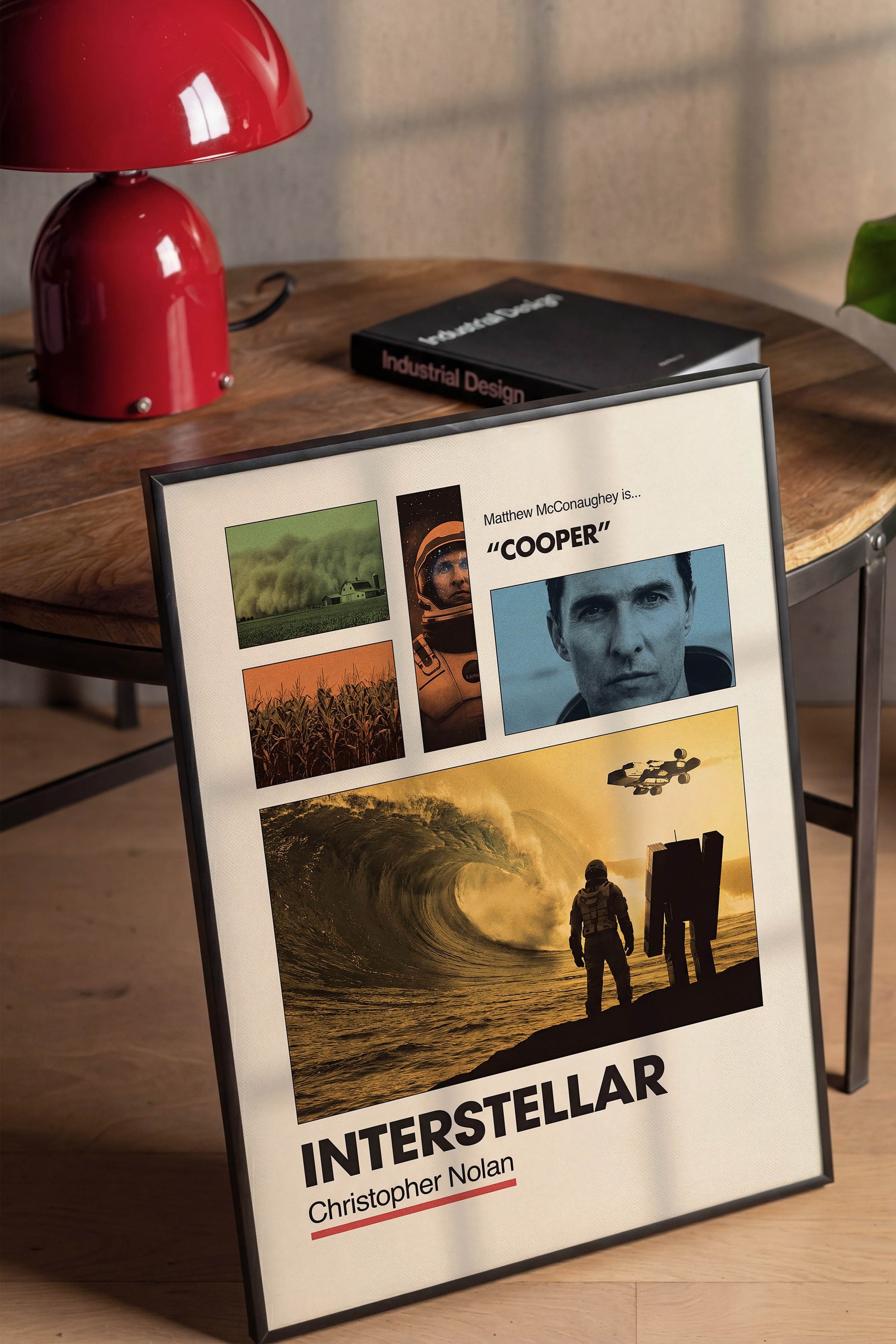 Interstellar Siyah Çerçeveli Poster, Sinema ve Dizi Tablo, Film Dizi Afişleri NO:112937
