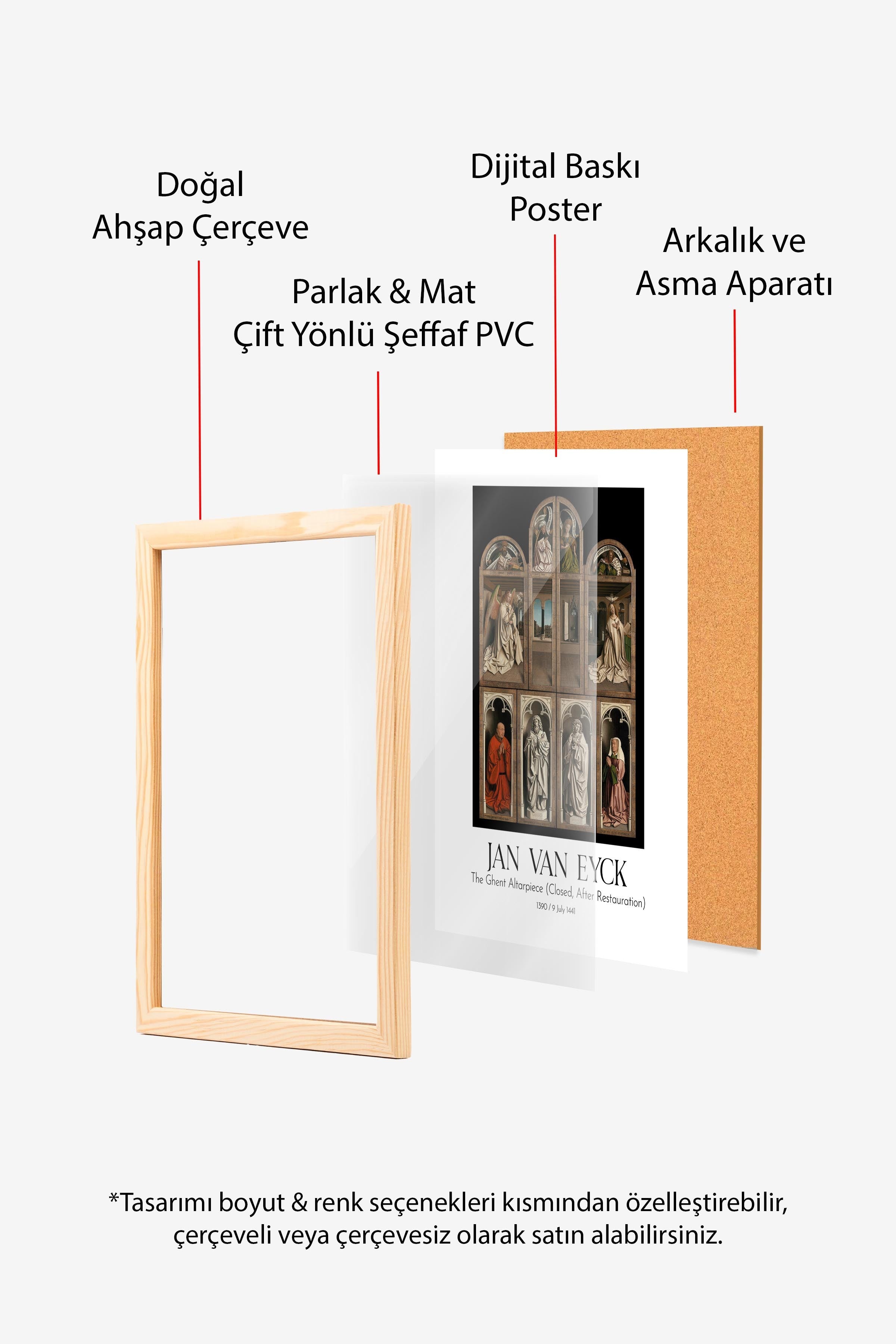 Jan Van Eyck, Ahşap Çerçeveli Tablo, Sanat Serisi NO:112158