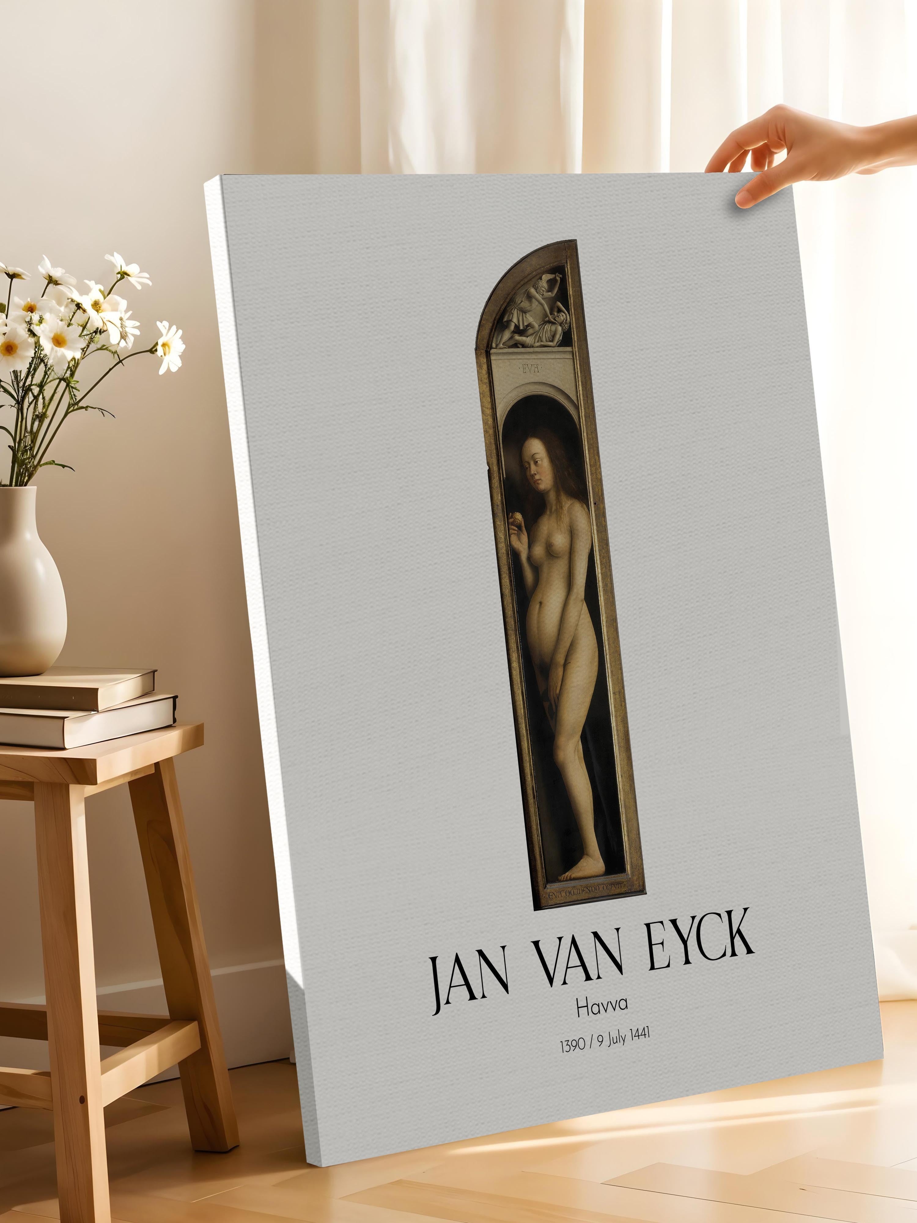 Jan Van Eyck - Havva, Kanvas Tablo, Sanat Serisi NO:112133