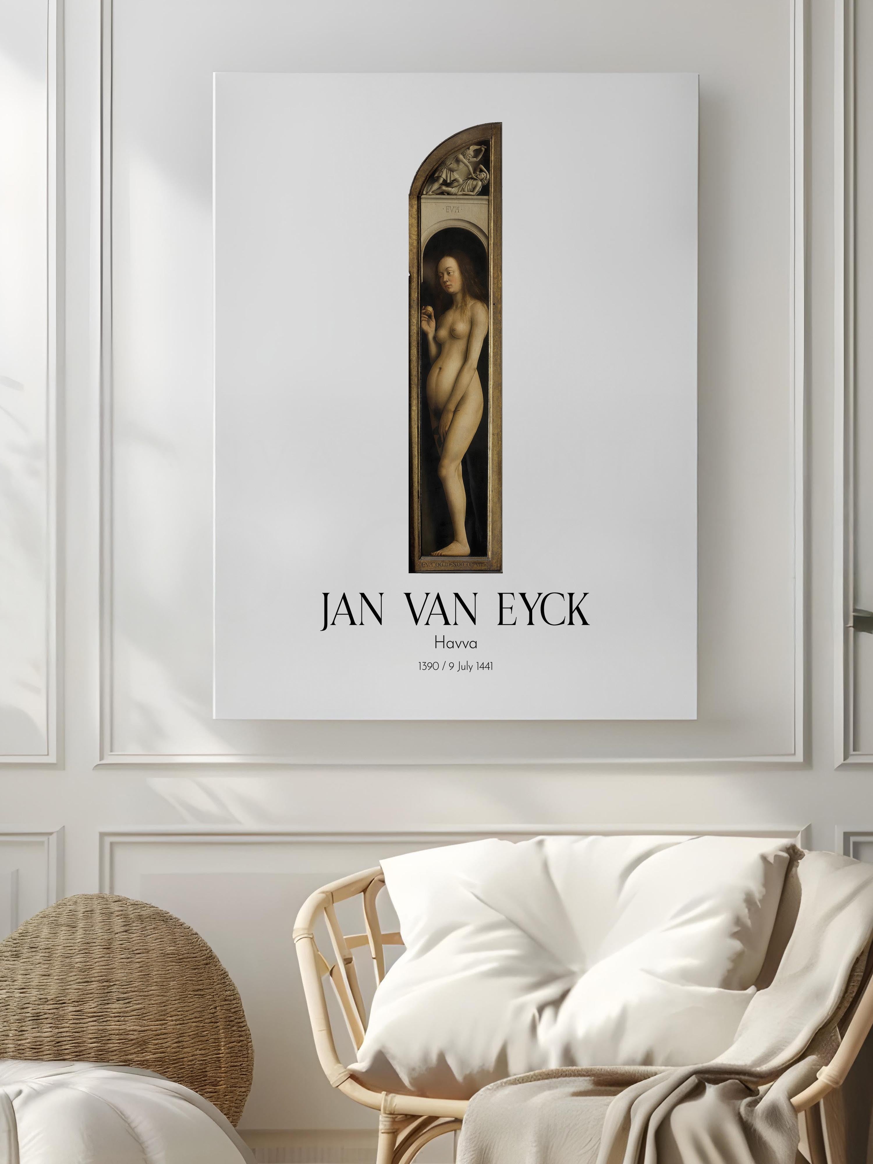 Jan Van Eyck - Havva, Kanvas Tablo, Sanat Serisi NO:112133