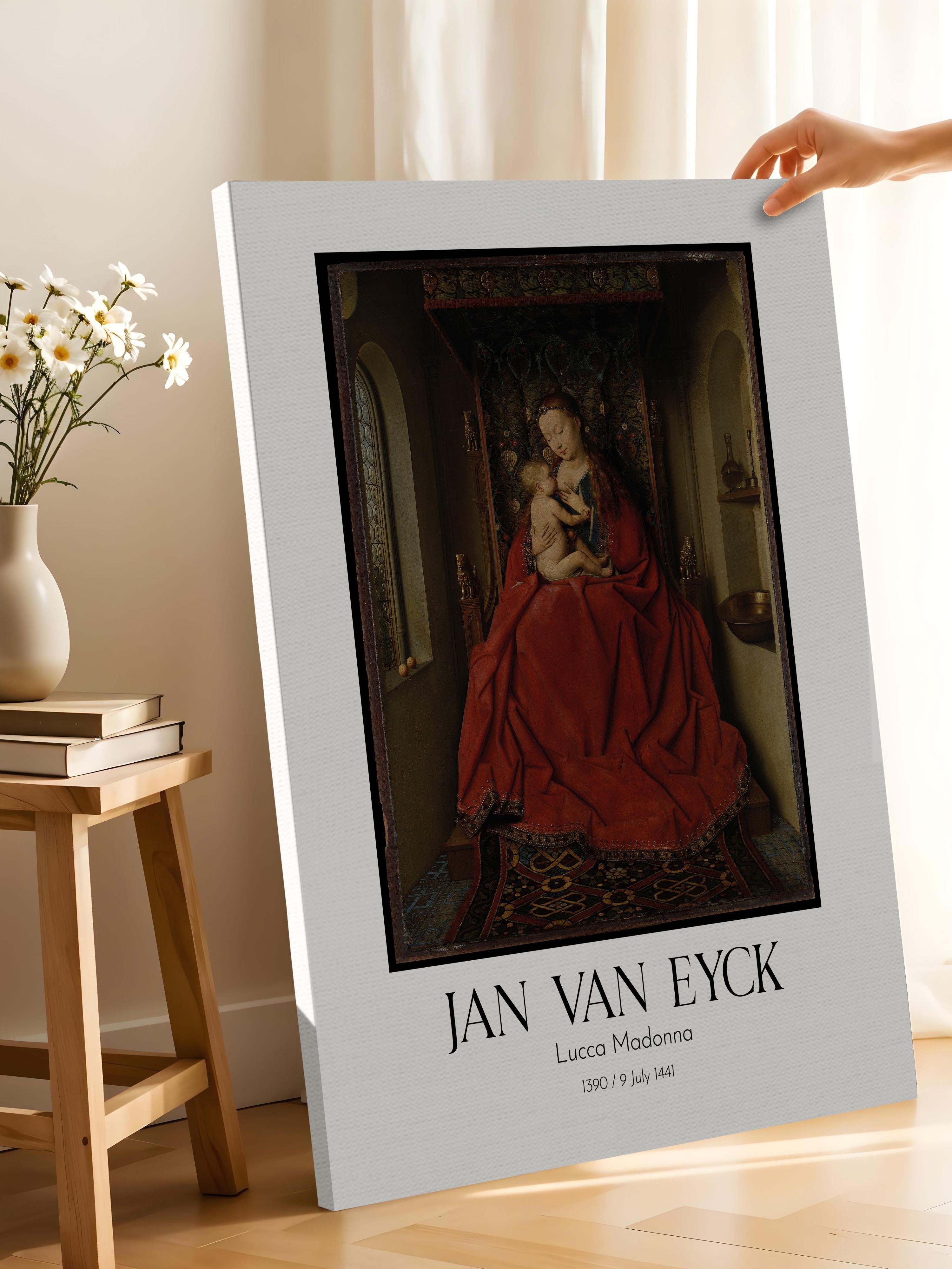 Jan Van Eyck - Lucca Madonna, Kanvas Tablo, Sanat Serisi NO:112137