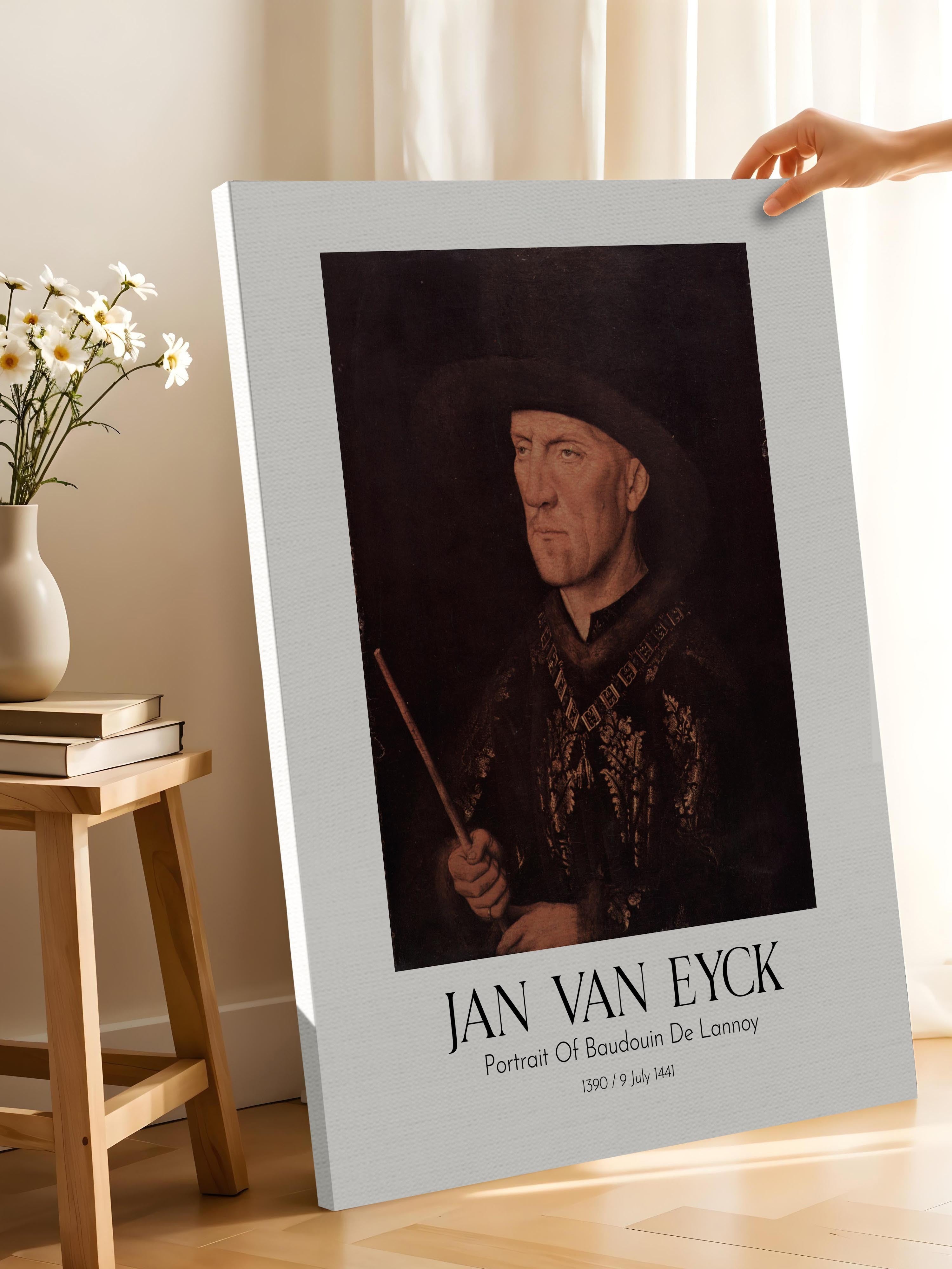 Jan Van Eyck - Portrait Of Baudouin De Lannoy, Kanvas Tablo, Sanat Serisi NO:112143