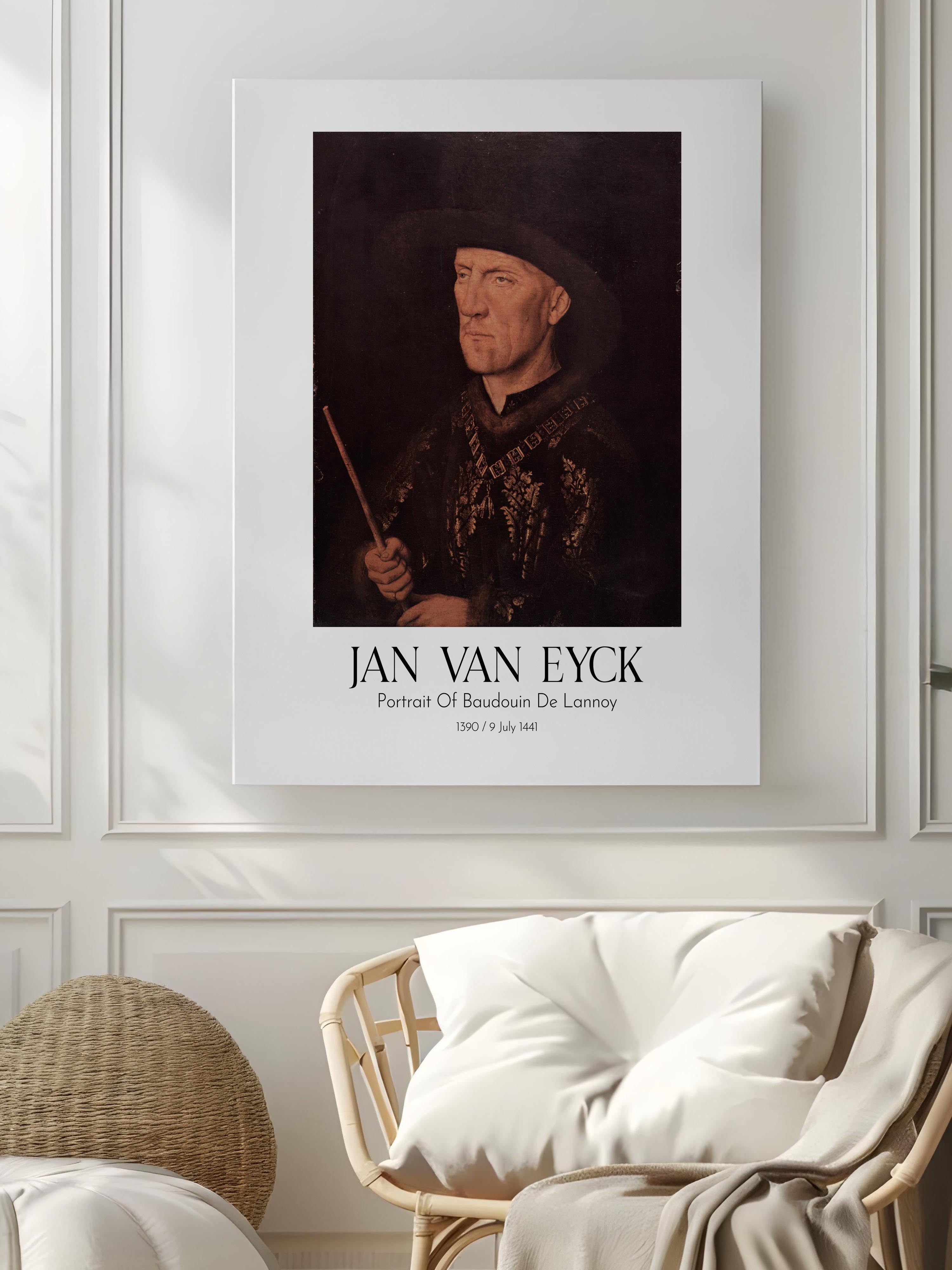 Jan Van Eyck - Portrait Of Baudouin De Lannoy, Kanvas Tablo, Sanat Serisi NO:112143