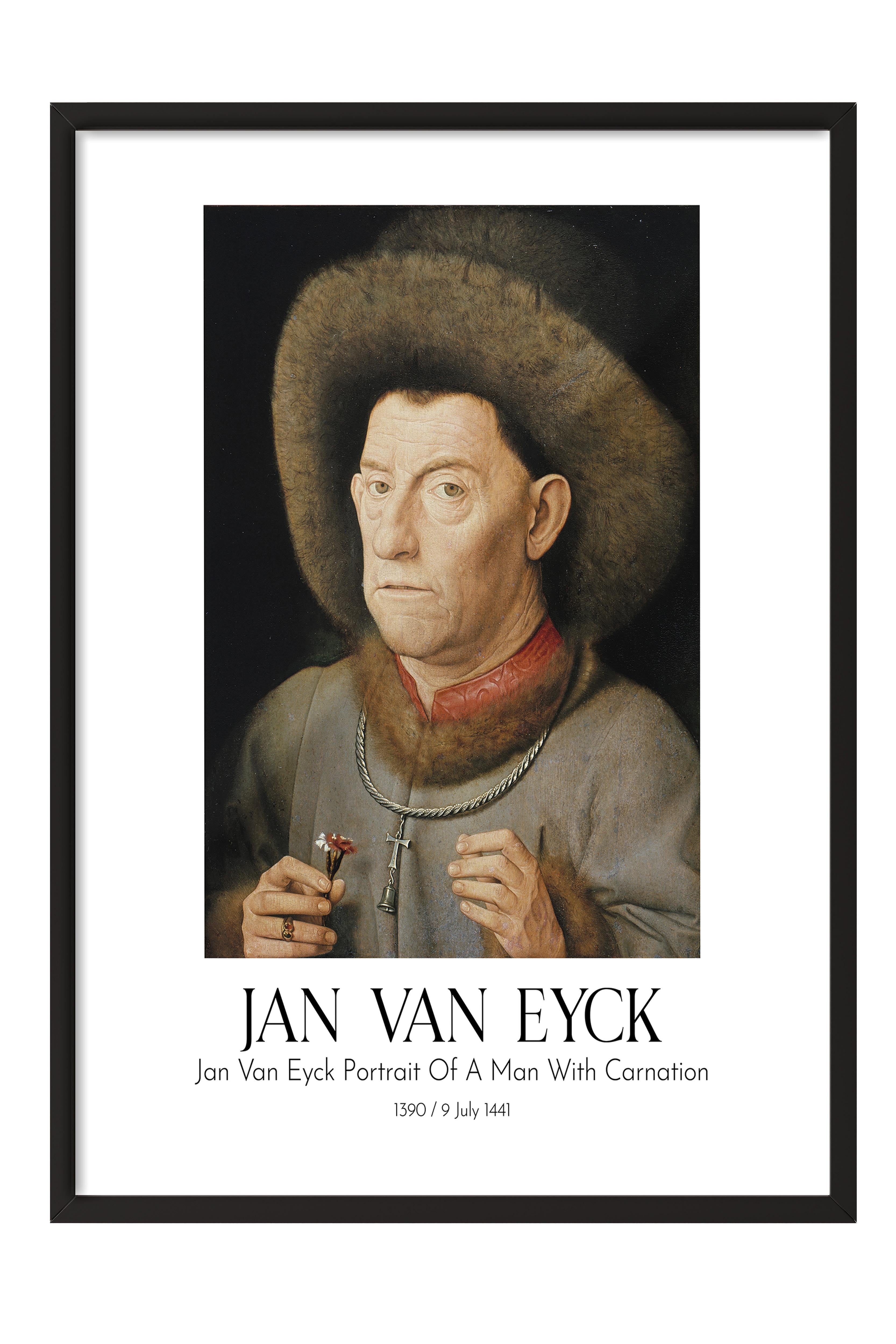 Jan Van Eyck, Siyah Çerçeveli Tablo, Sanat Serisi NO:112134