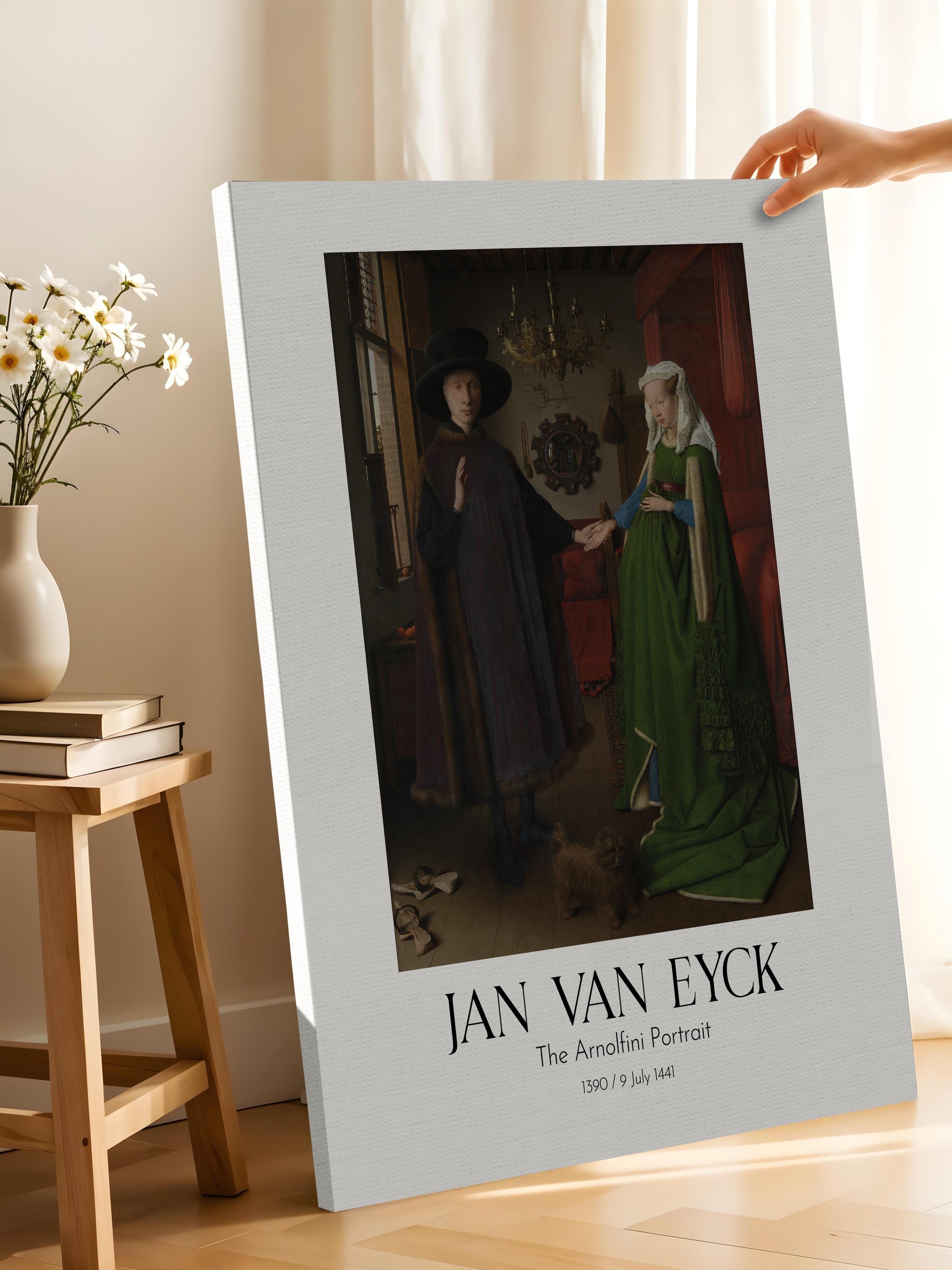 Jan Van Eyck - The Arnolfini Portrait, Kanvas Tablo, Sanat Serisi NO:112156