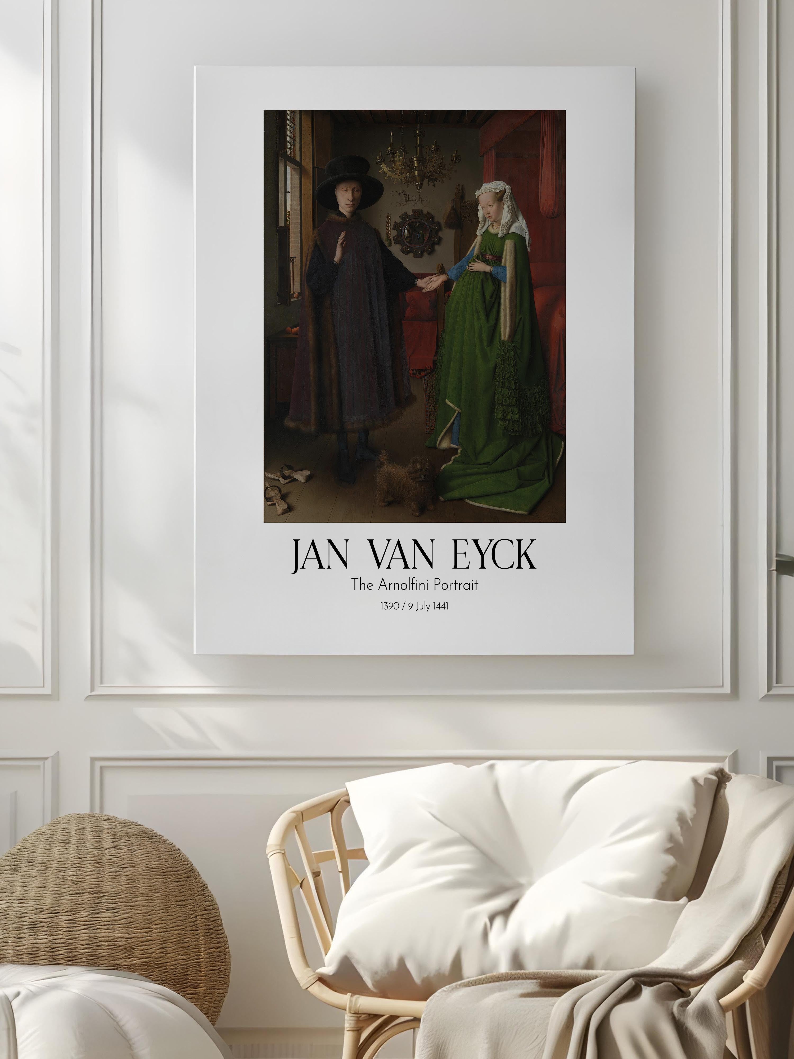 Jan Van Eyck - The Arnolfini Portrait, Kanvas Tablo, Sanat Serisi NO:112156