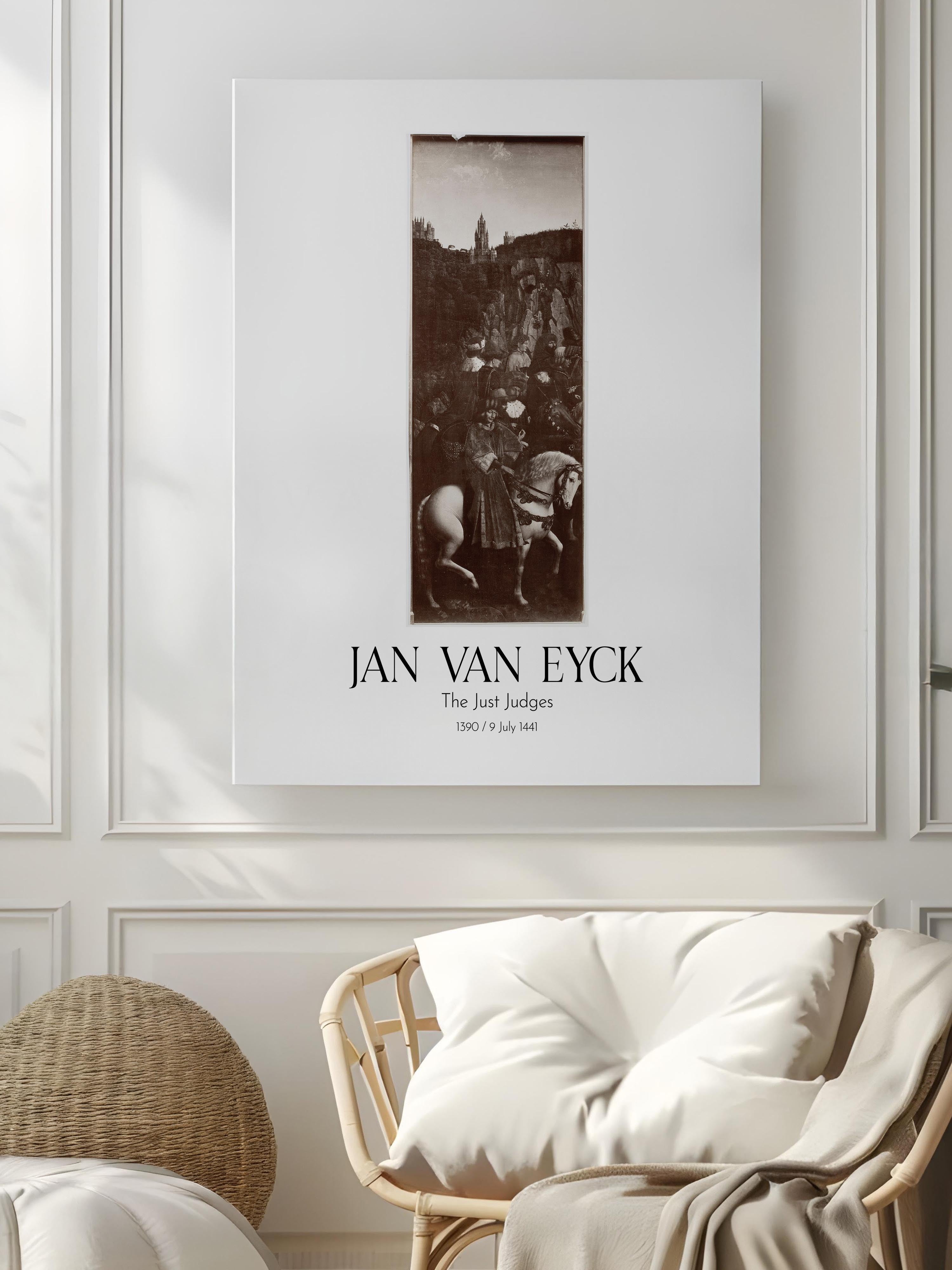 Jan Van Eyck - The Just Judges, Kanvas Tablo, Sanat Serisi NO:112129