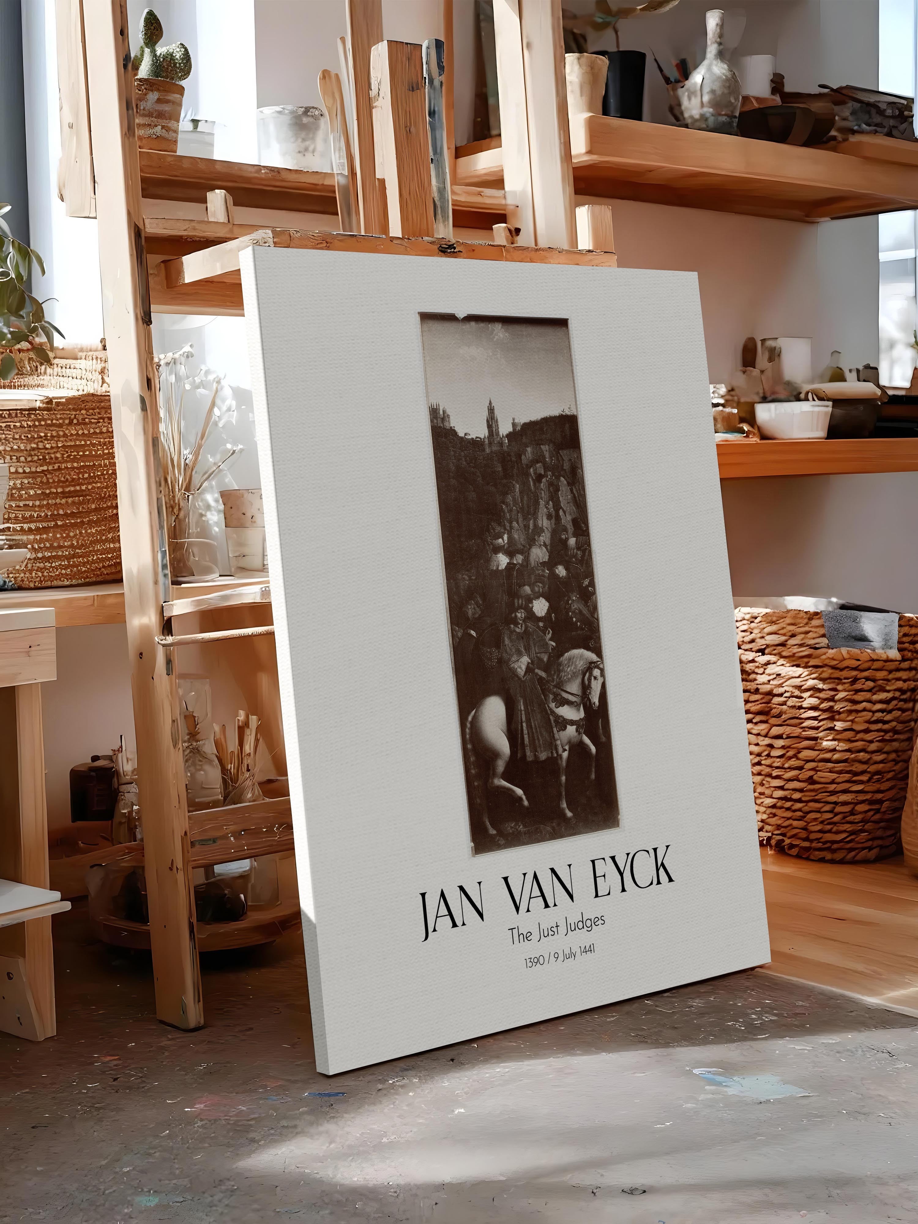 Jan Van Eyck - The Just Judges, Kanvas Tablo, Sanat Serisi NO:112129