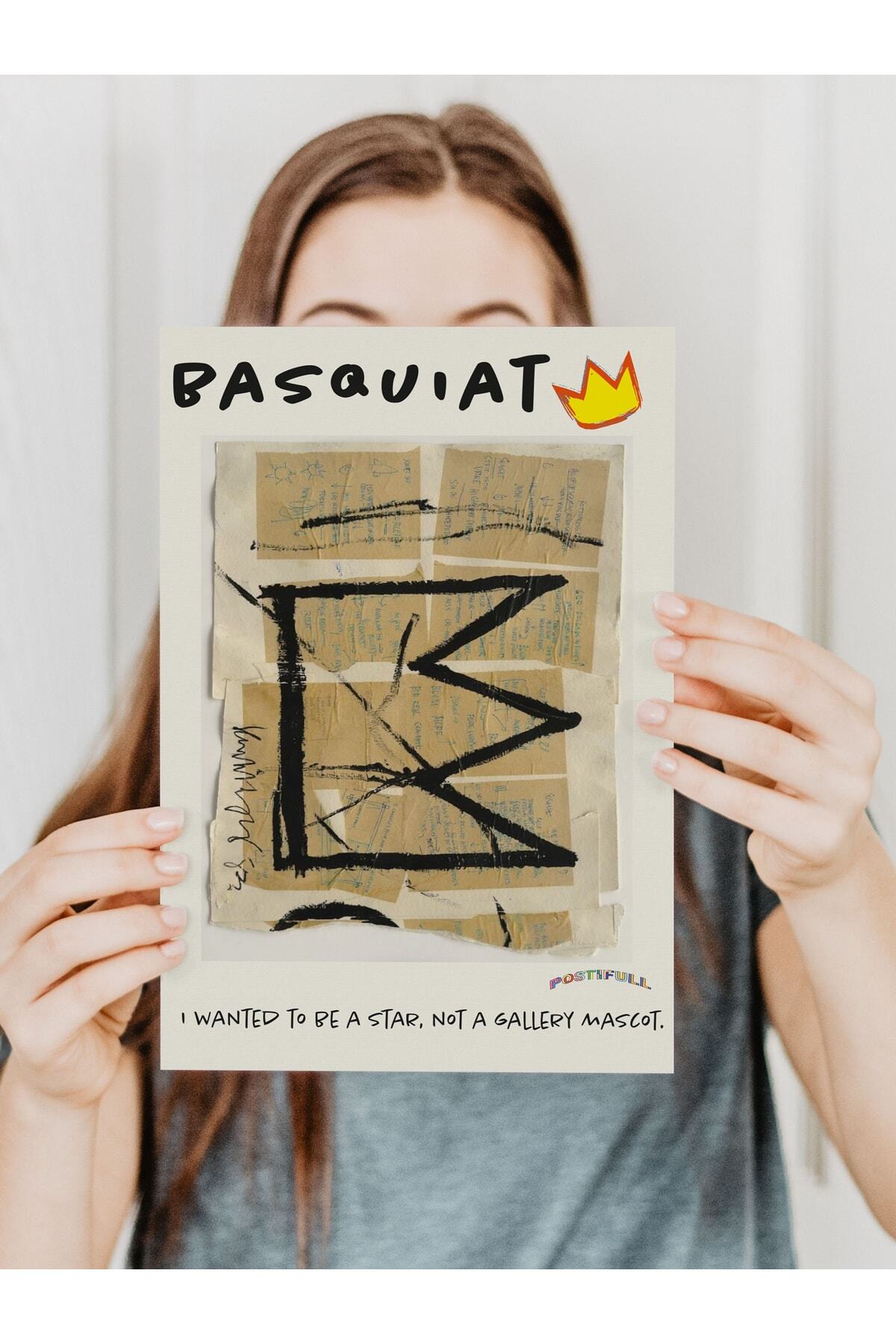 Jean-michel Basquiat Duvar Posteri, Modern Sanat, Sanat Serisi Poster - Kalın Kağıt - Çerçevesiz