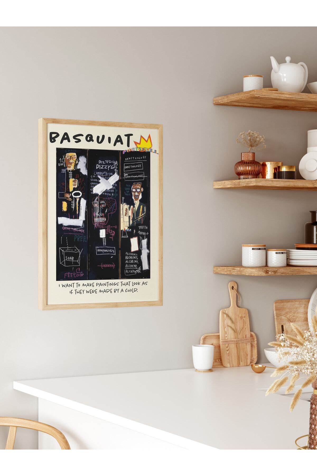 Jean-michel Basquiat Duvar Posteri, Modern Sanat, Sanat Serisi Poster - Kalın Kağıt - Çerçevesiz