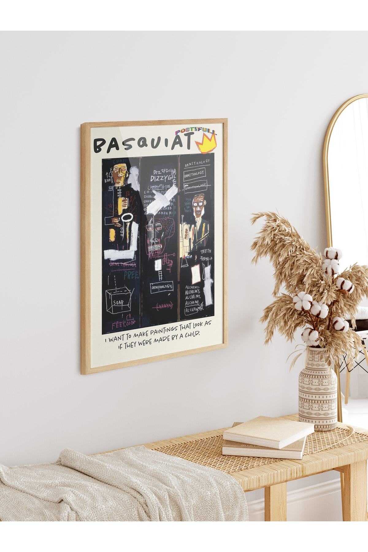 Jean-michel Basquiat Duvar Posteri, Modern Sanat, Sanat Serisi Poster - Kalın Kağıt - Çerçevesiz