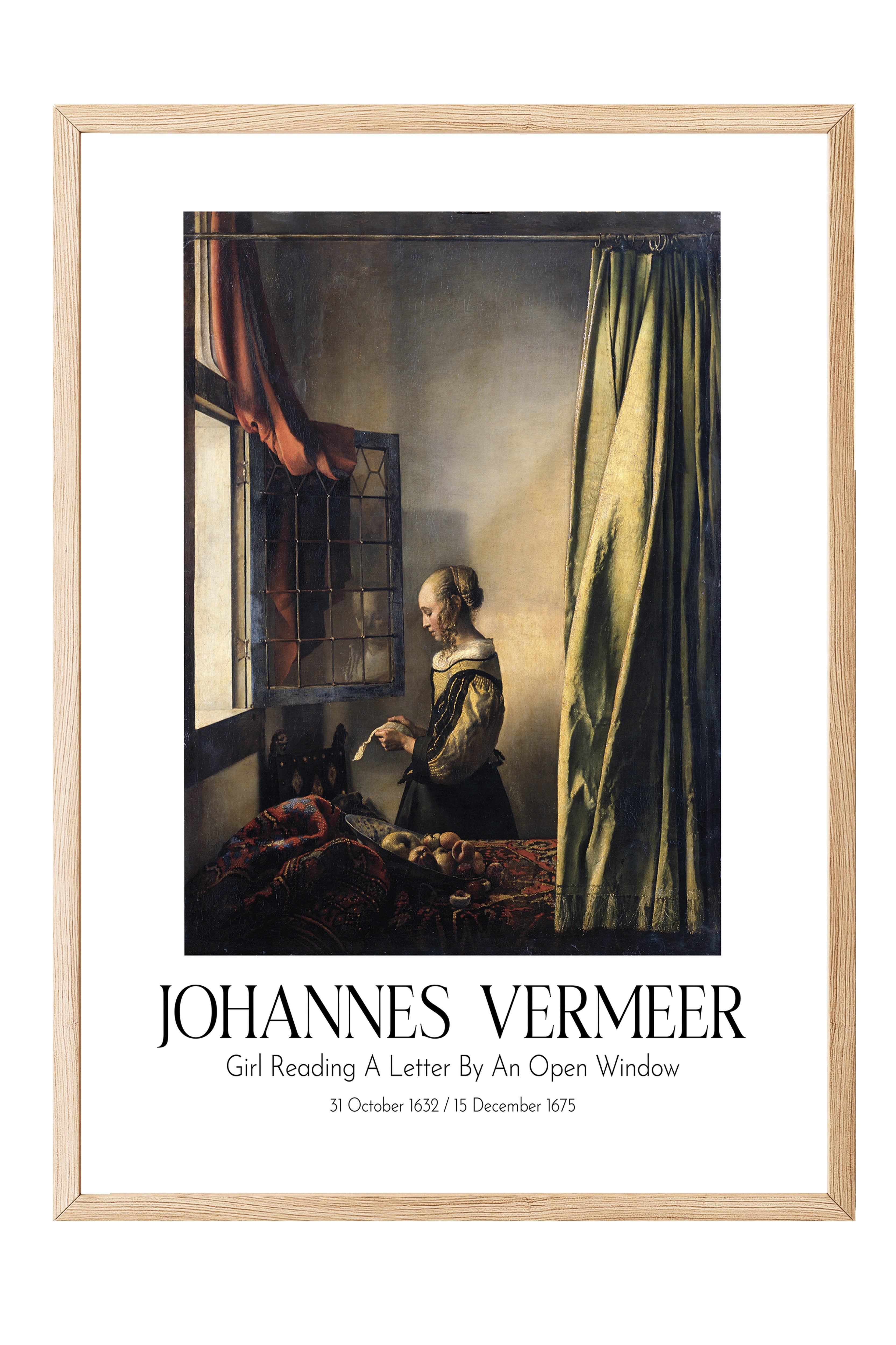 Johannes Vermeer, Ahşap Çerçeveli Tablo, Sanat Serisi NO:110349