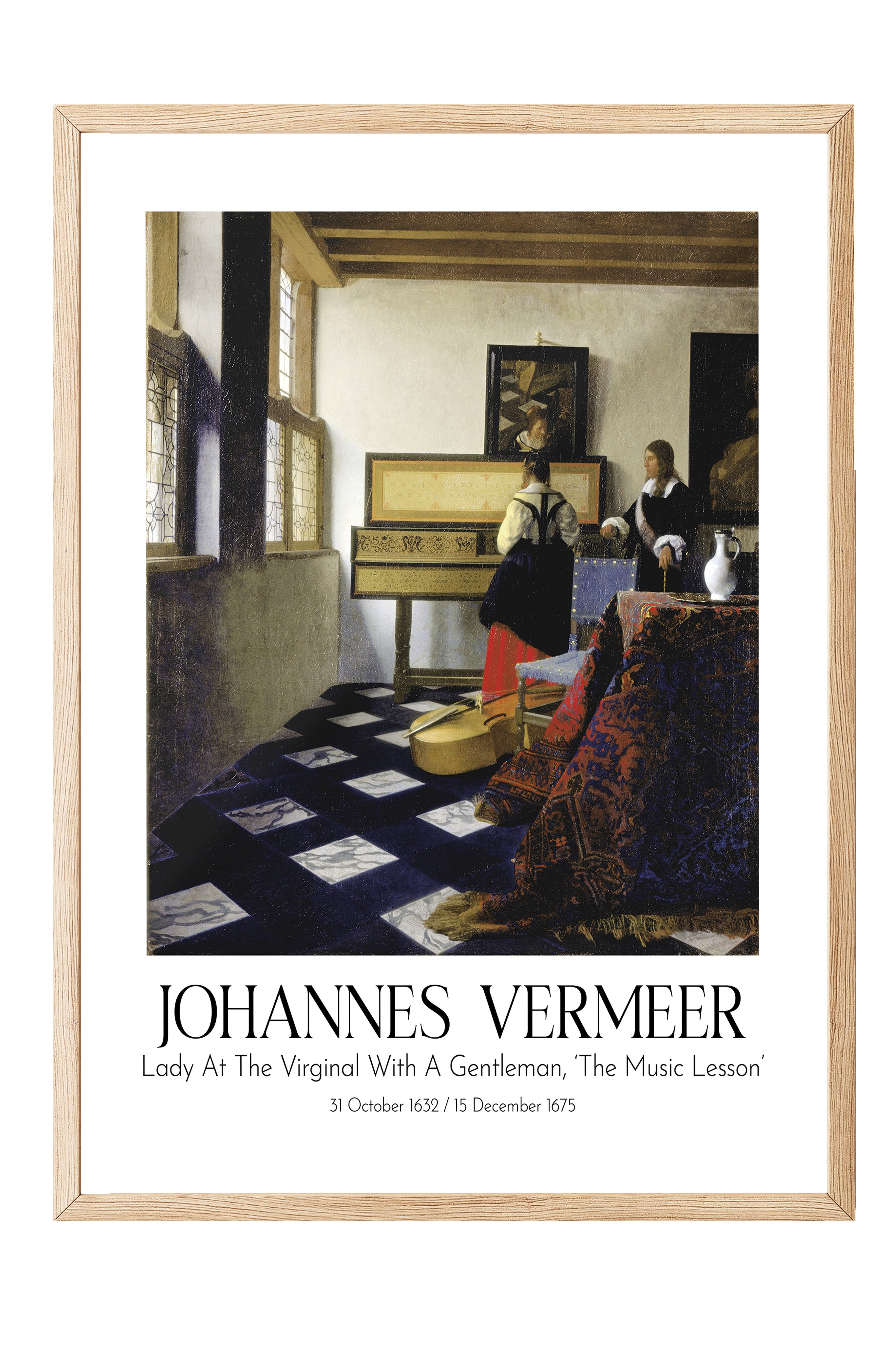 Johannes Vermeer, Ahşap Çerçeveli Tablo, Sanat Serisi NO:110351