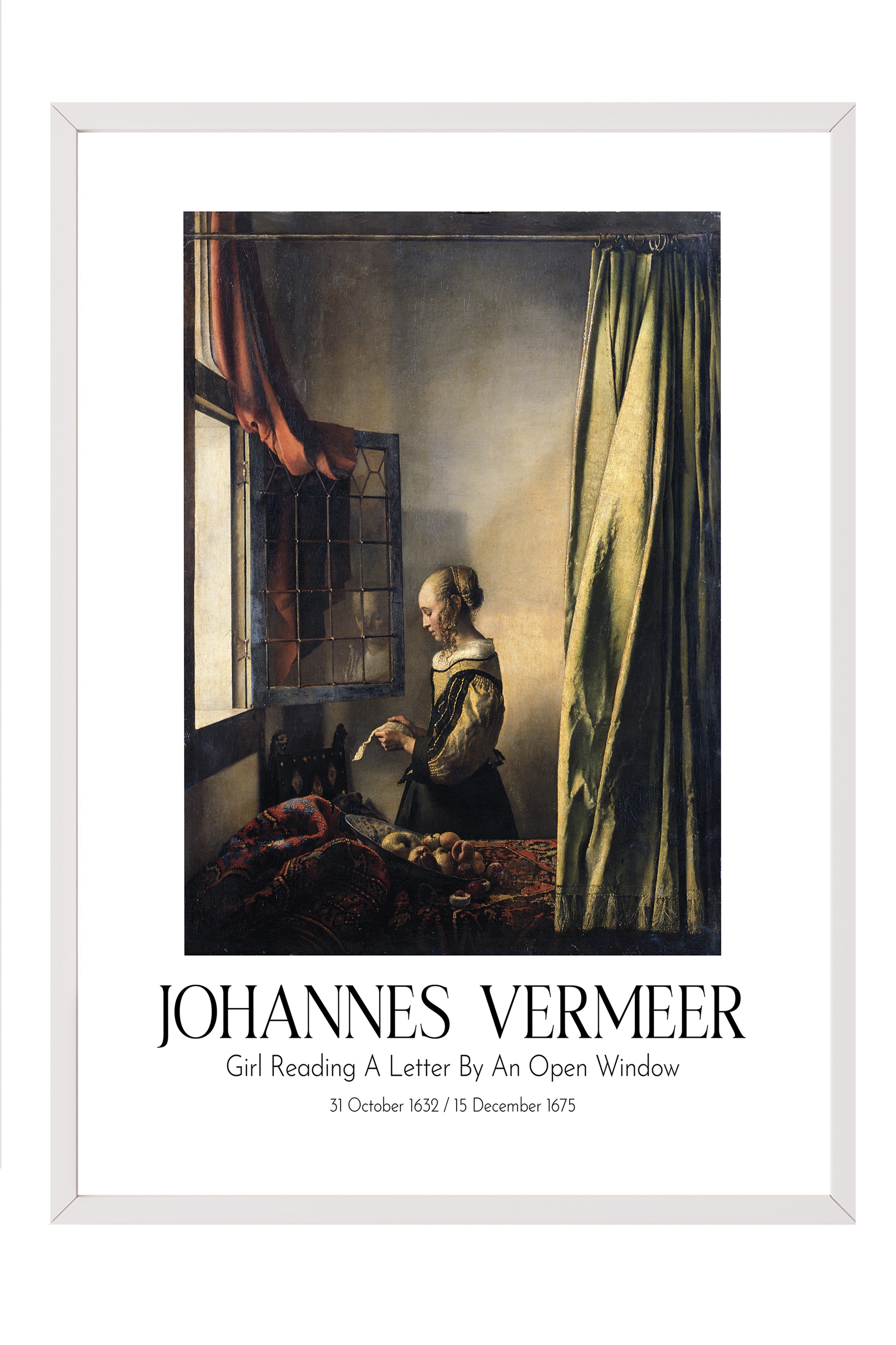 Johannes Vermeer, Beyaz Çerçeveli Tablo, Sanat Serisi NO:110349