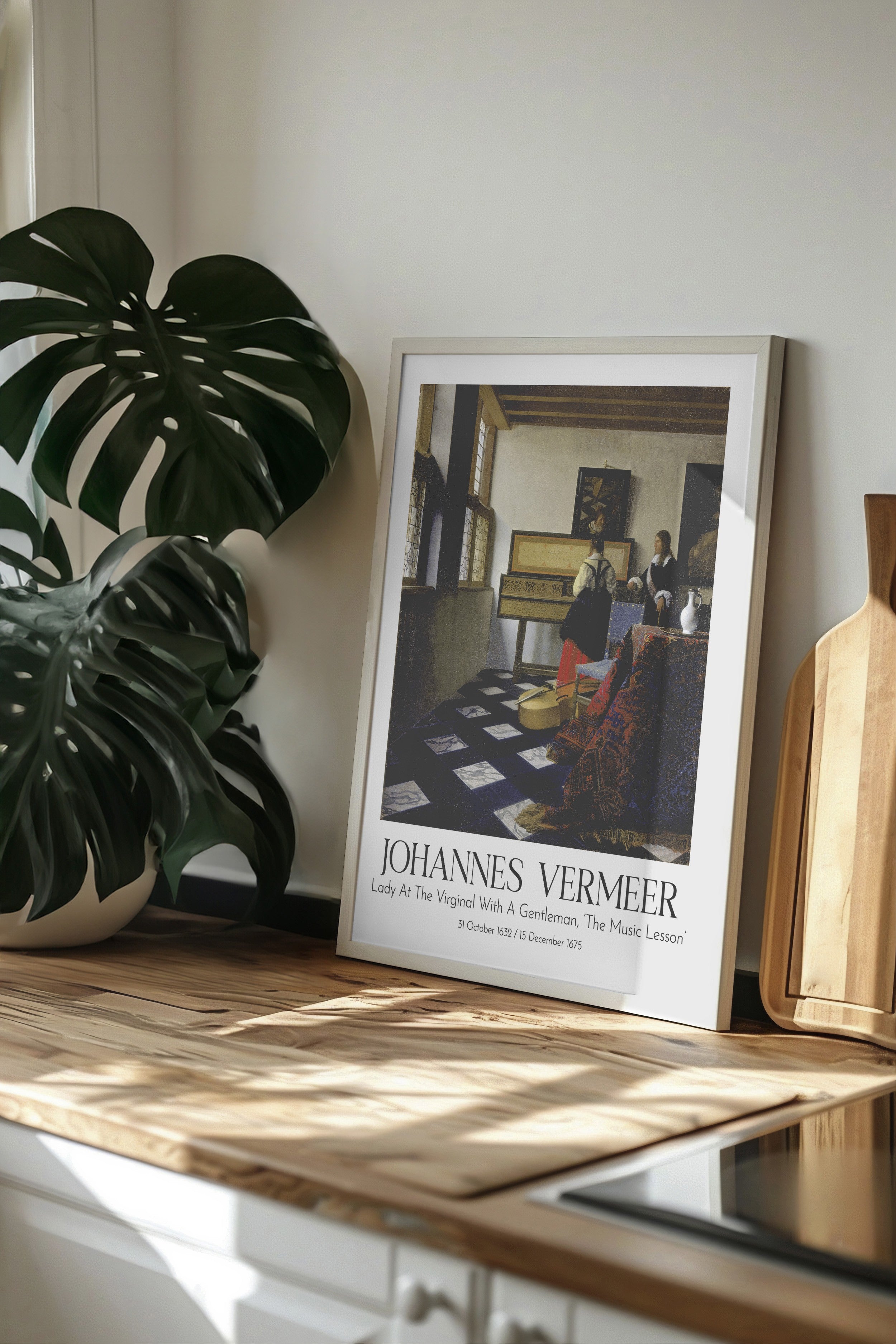Johannes Vermeer, Beyaz Çerçeveli Tablo, Sanat Serisi NO:110351