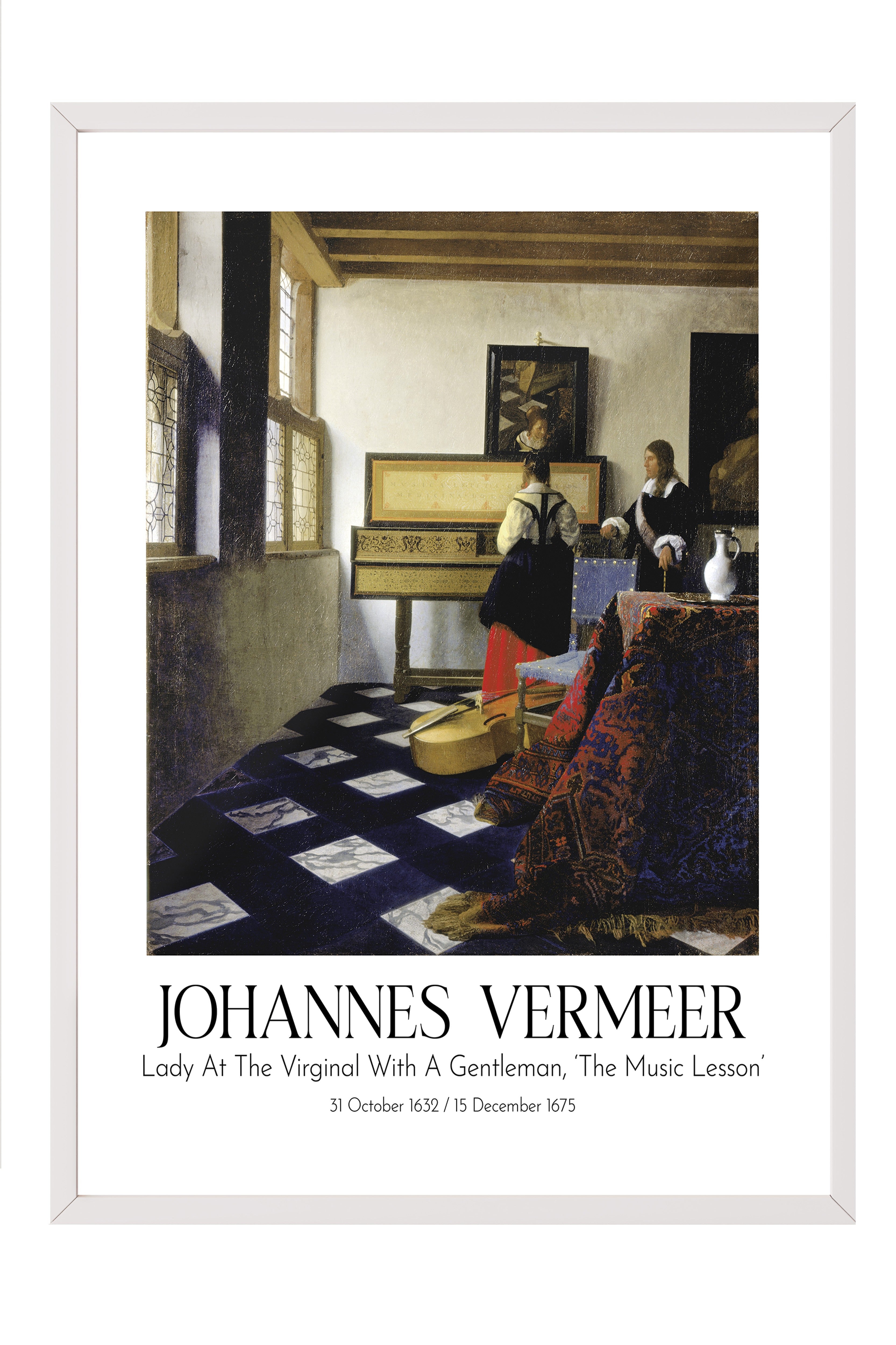 Johannes Vermeer, Beyaz Çerçeveli Tablo, Sanat Serisi NO:110351