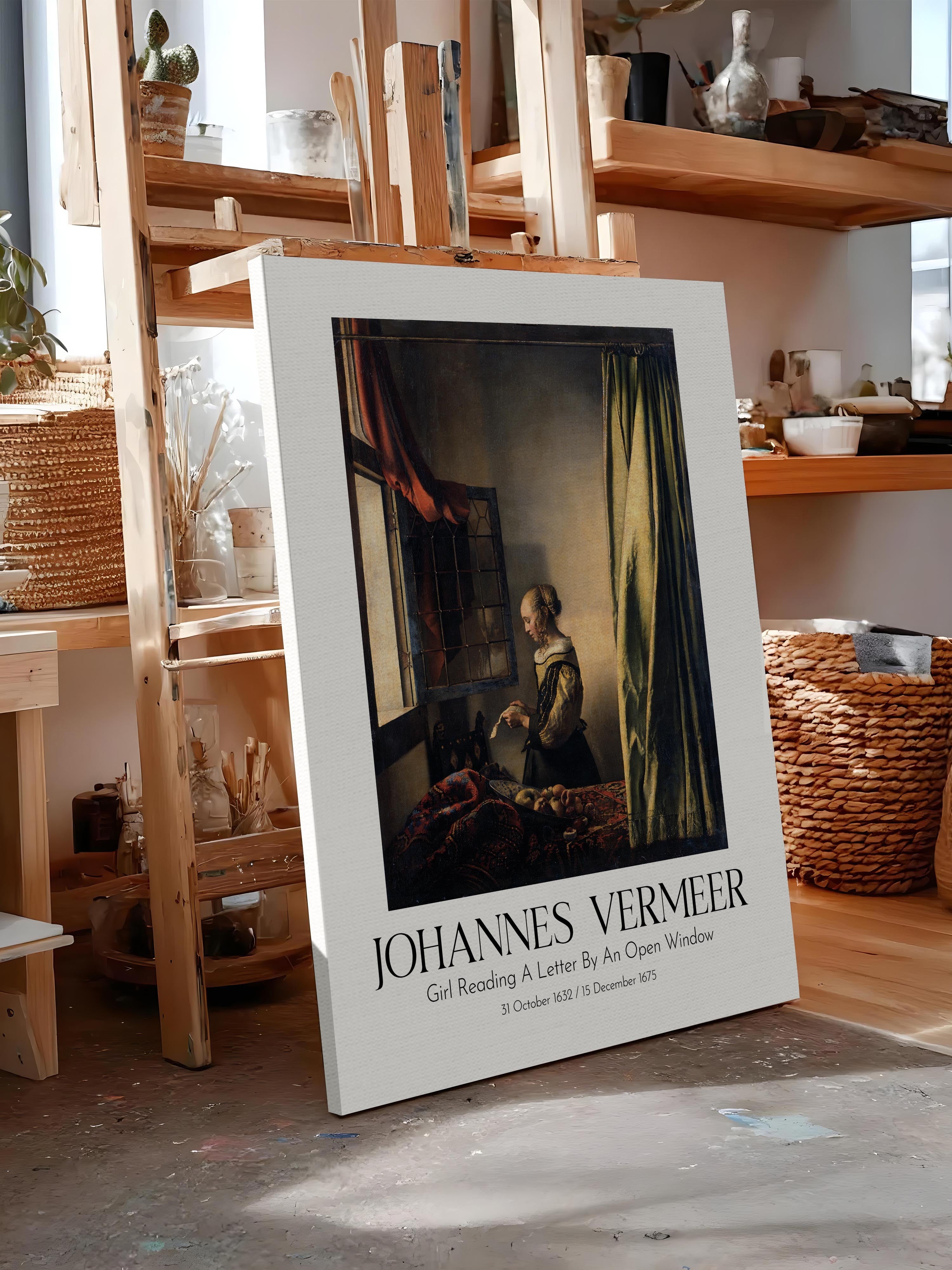 Johannes Vermeer, Kanvas Tablo, Sanat Serisi NO:110349