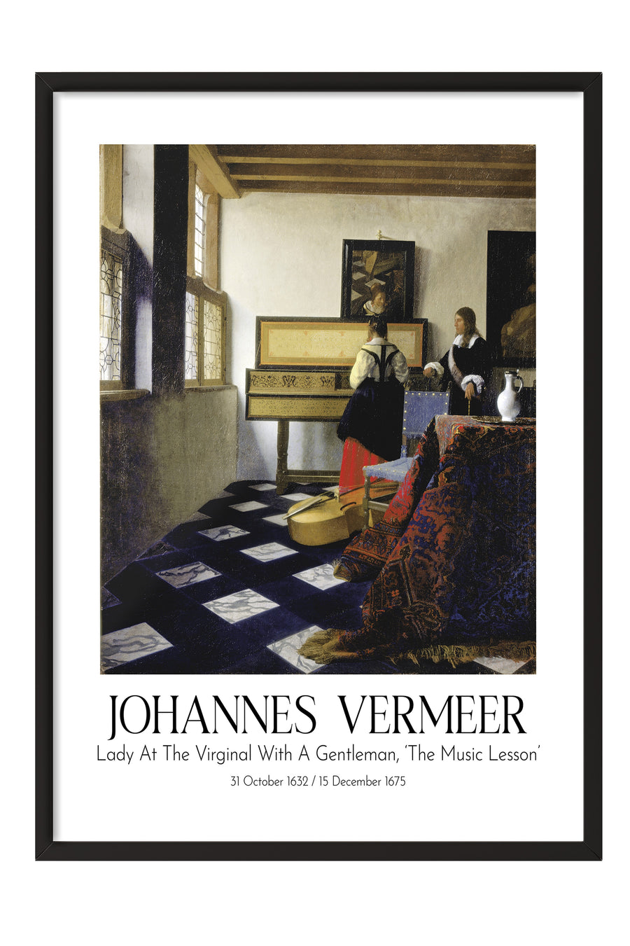 Johannes Vermeer, Siyah Çerçeveli Tablo, Sanat Serisi NO:110351