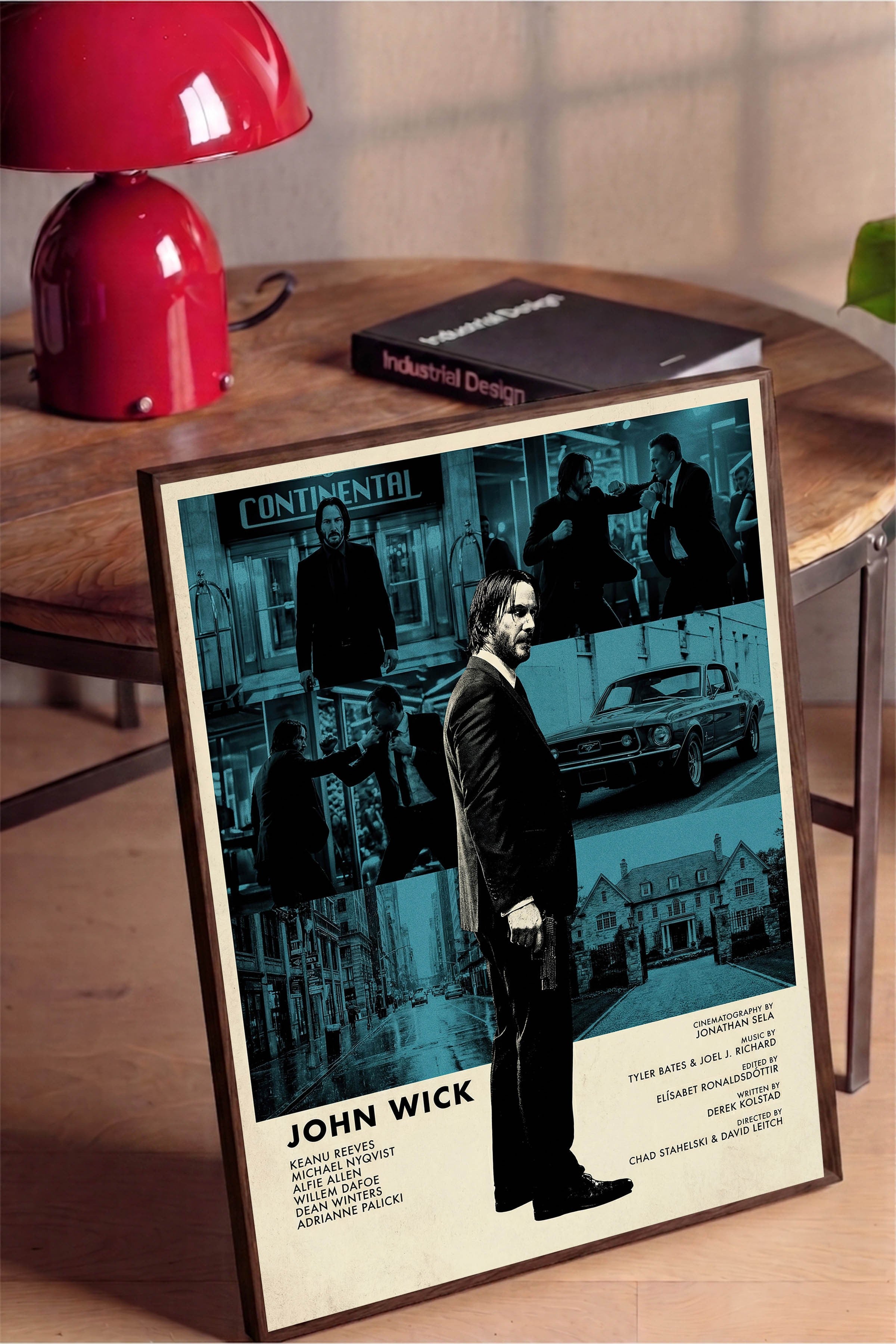 John Wick Kahverengi Çerçeveli Poster, Sinema ve Dizi Tablo, Film Dizi Afişleri NO:112834