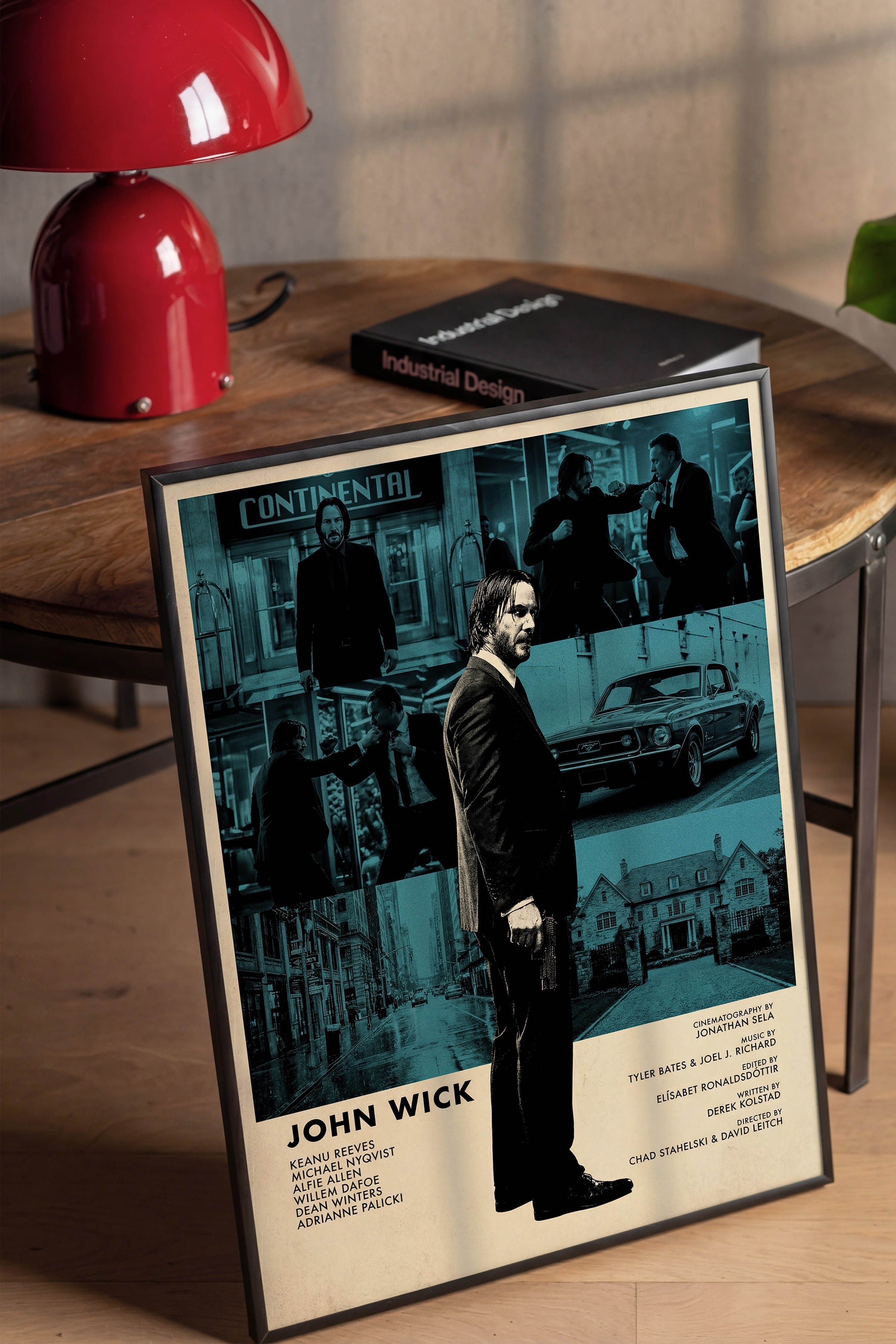 John Wick Siyah Çerçeveli Poster, Sinema ve Dizi Tablo, Film Dizi Afişleri NO:112834
