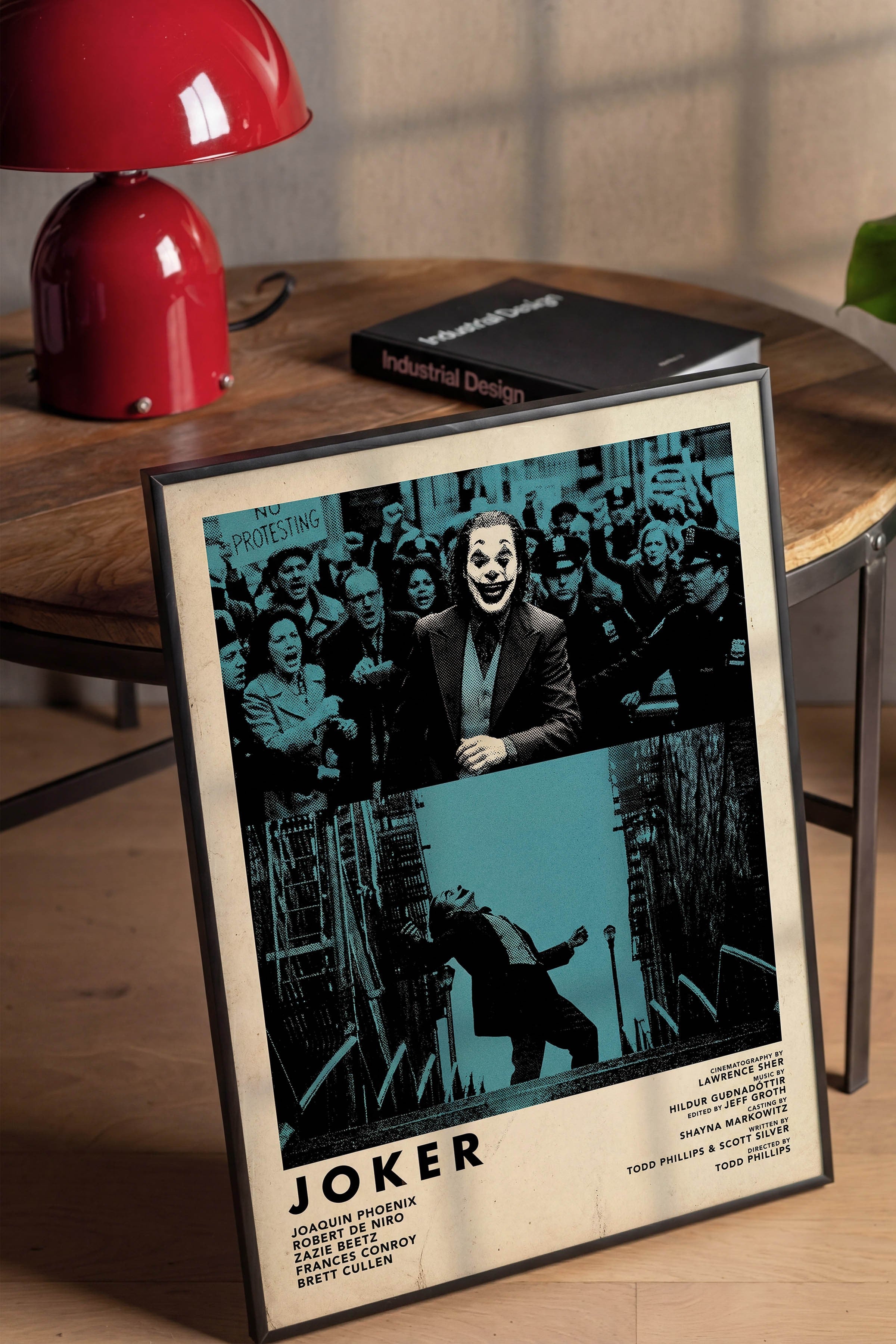 Joker Siyah Çerçeveli Poster, Sinema ve Dizi Tablo, Film Dizi Afişleri NO:112811