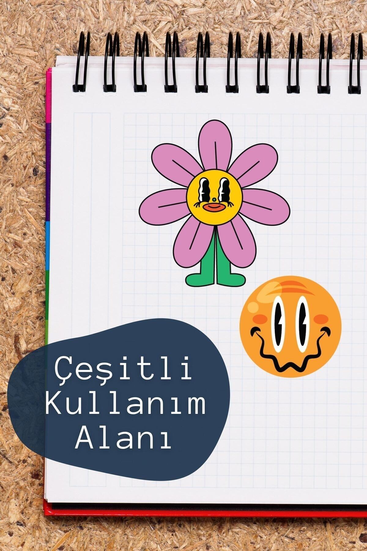 Karışık Temalı Sticker Seti - 13 Adet Etiket Seti- Telefon, Tablet, Defter Laptop Uyumlu Etiket