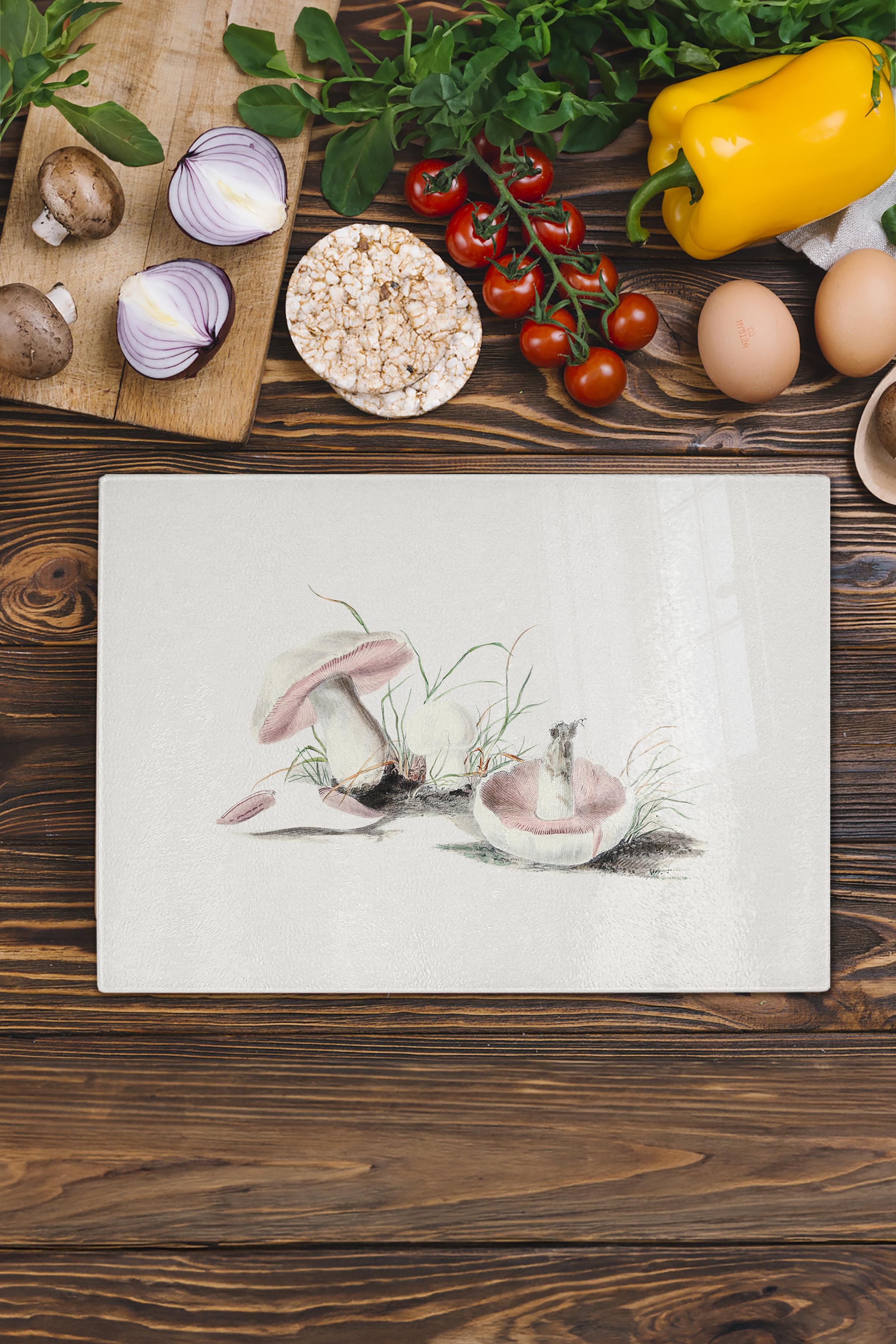 Kesme Tahtası, Kalın Ve Kırılmaz Cam Baskı - Vintage Domates, 21*30cm, Doğrama Tahtası