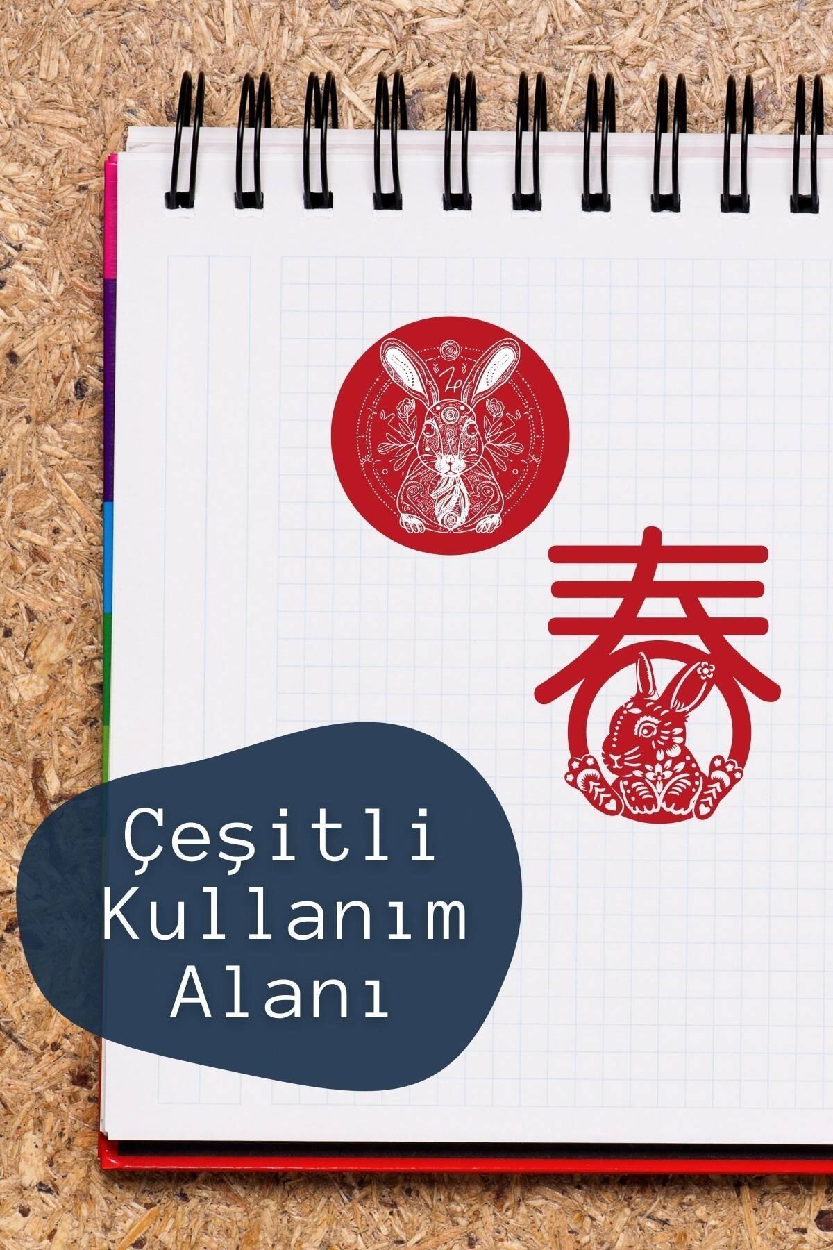 Kırmızı Temalı Sticker Seti - 27 Adet Etiket Seti- Telefon, Tablet, Defter Laptop Uyumlu Etiket