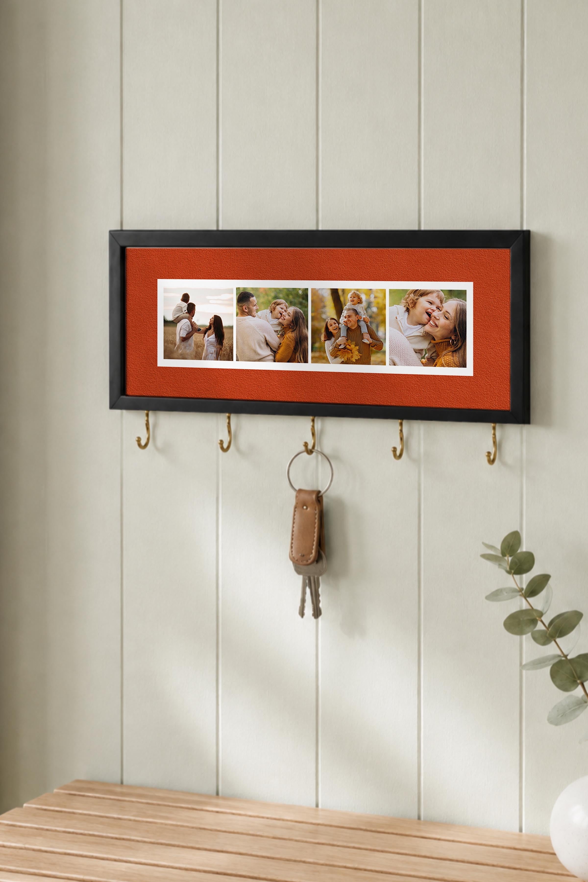 Kişiye Özel Tablo Anahtarlık, Photobooth Stili Siyah Fotoğraf Çerçevesi, Vintage Duvar Dekoru
