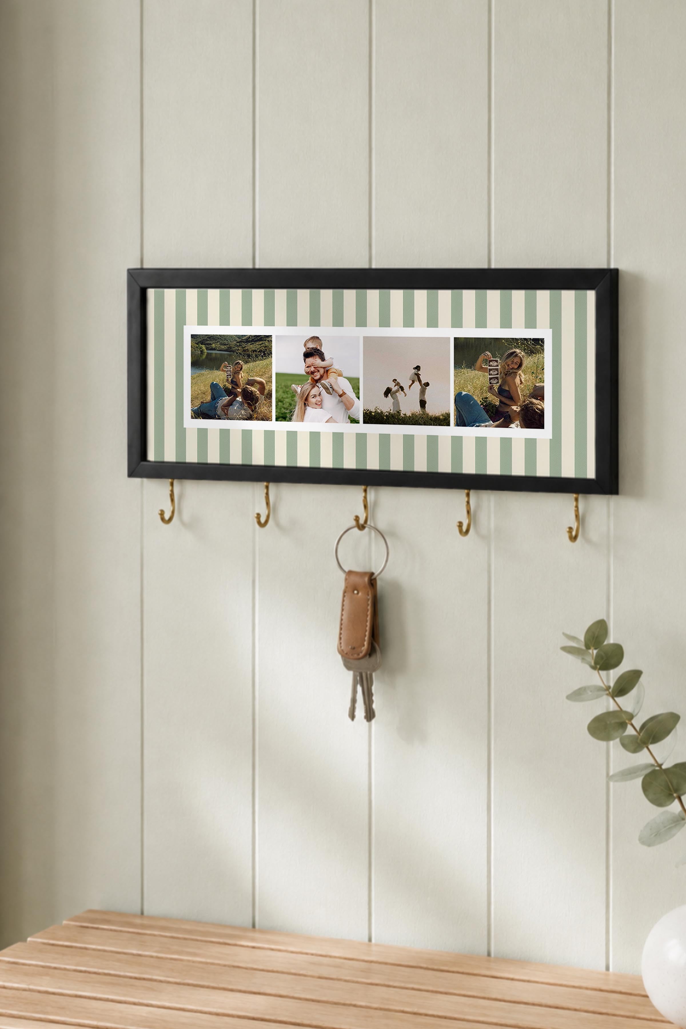 Kişiye Özel Tablo Anahtarlık, Photobooth Stili Siyah Fotoğraf Çerçevesi, Vintage Duvar Dekoru