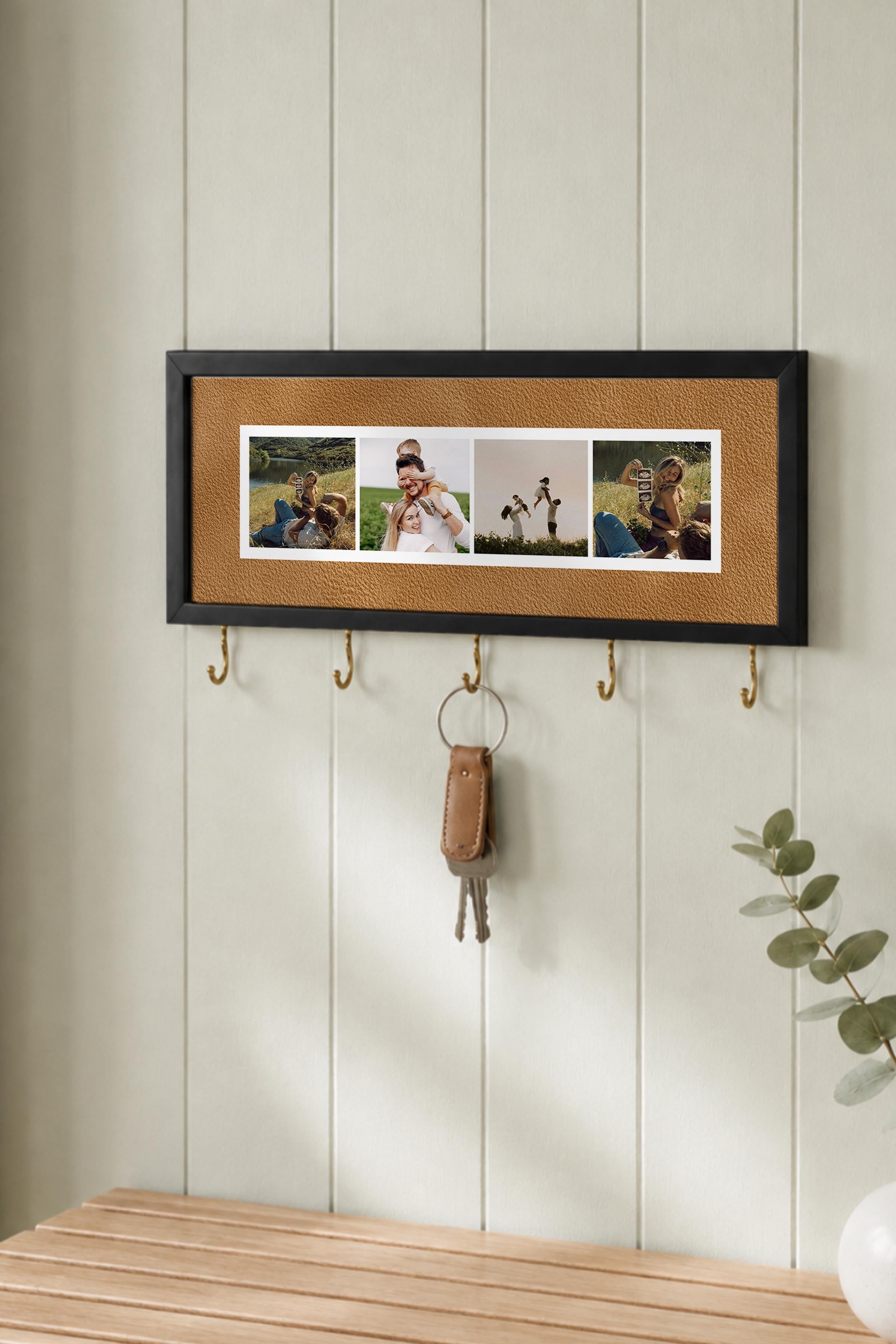 Kişiye Özel Tablo Anahtarlık, Photobooth Stili Siyah Fotoğraf Çerçevesi, Vintage Duvar Dekoru