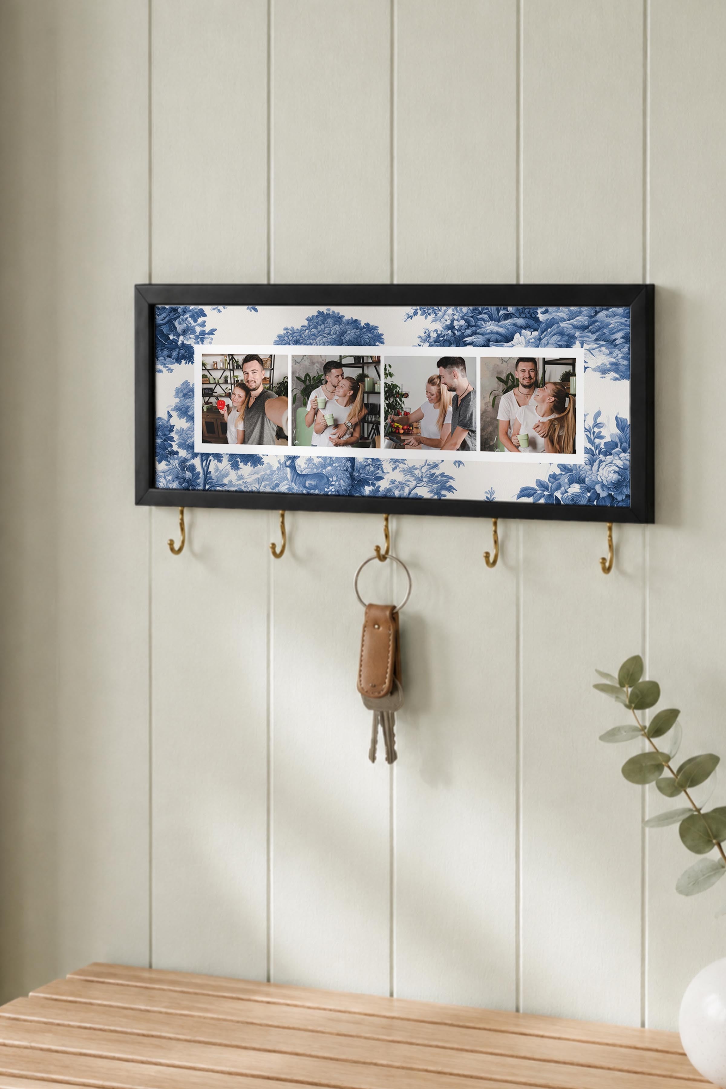 Kişiye Özel Tablo Anahtarlık, Photobooth Stili Siyah Fotoğraf Çerçevesi, Vintage Duvar Dekoru