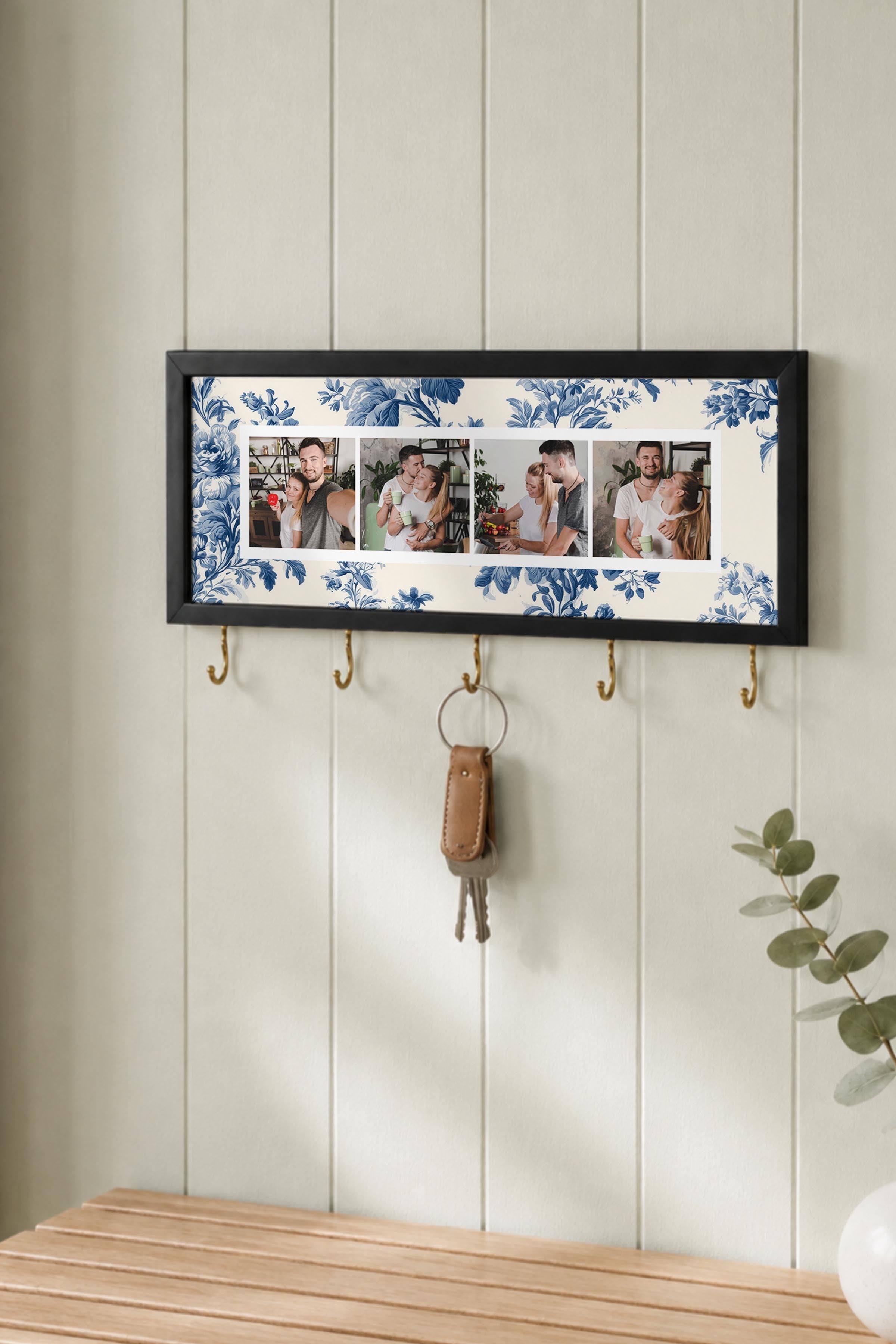 Kişiye Özel Tablo Anahtarlık, Photobooth Stili Siyah Fotoğraf Çerçevesi, Vintage Duvar Dekoru