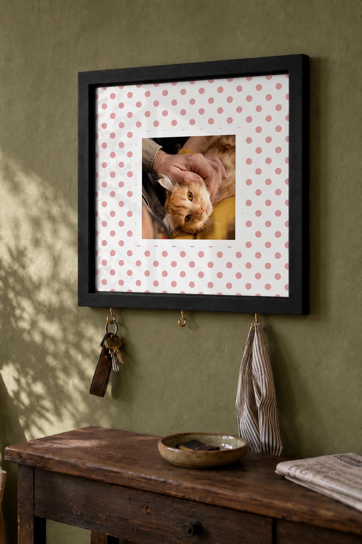 Kişiye Özel Tablo Anahtarlık, Photobooth Stili Siyah Fotoğraf Çerçevesi, Vintage Duvar Dekoru