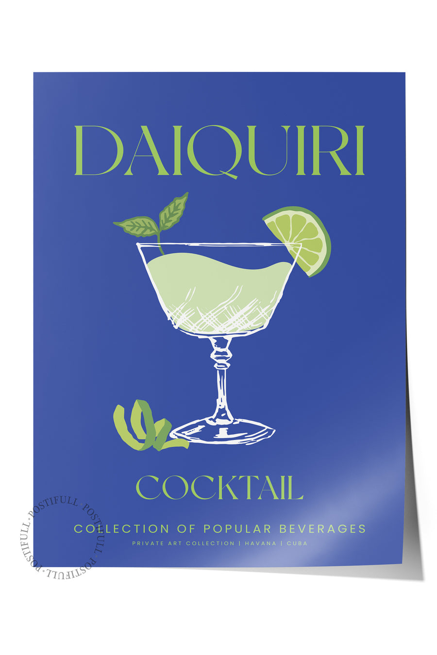 DAIQUIRI Kokteyl Temalı Çerçevesiz Poster